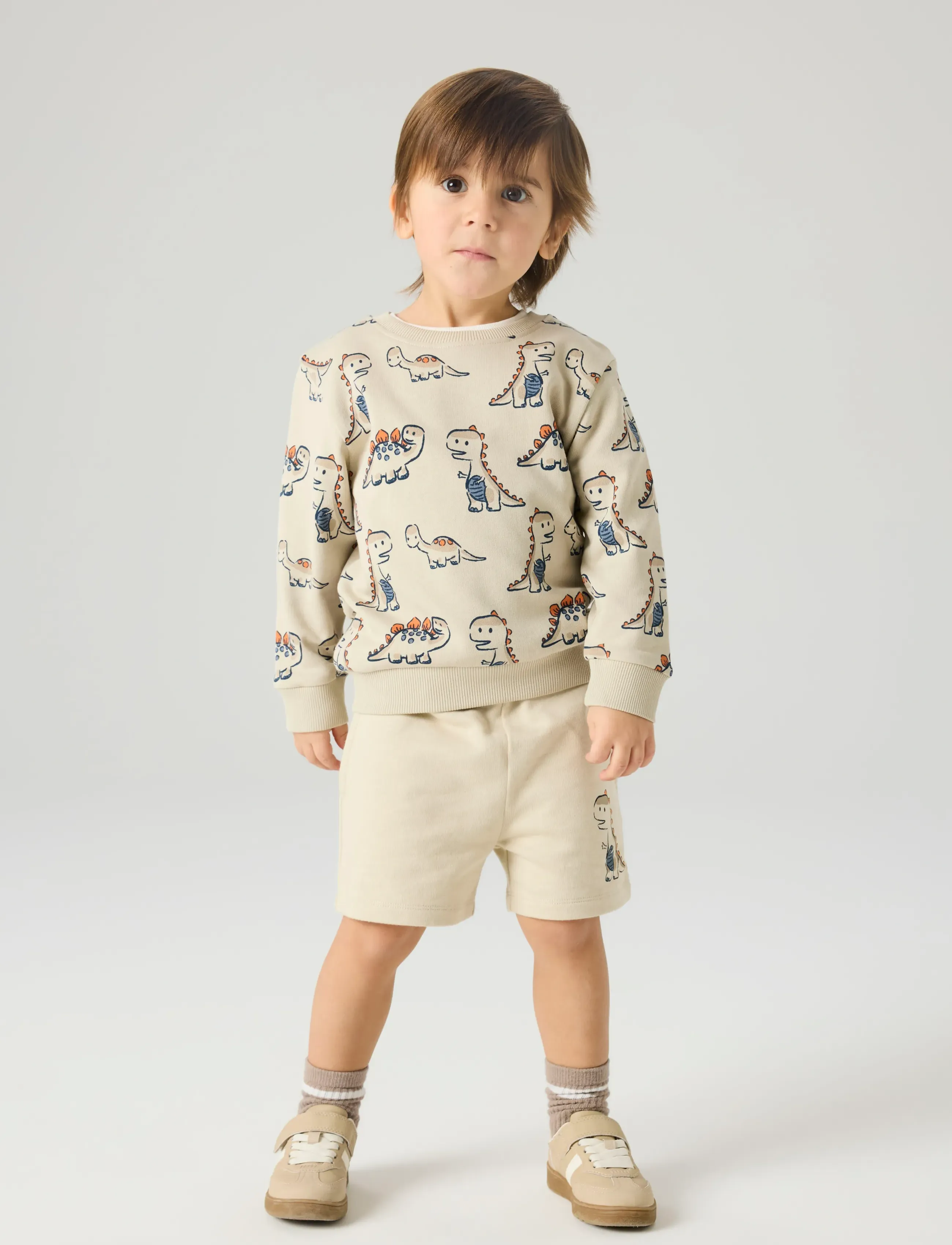 name it - NMMFIDINO NREG SWE SHORTS UNB - sweatshorts - peyote - 2