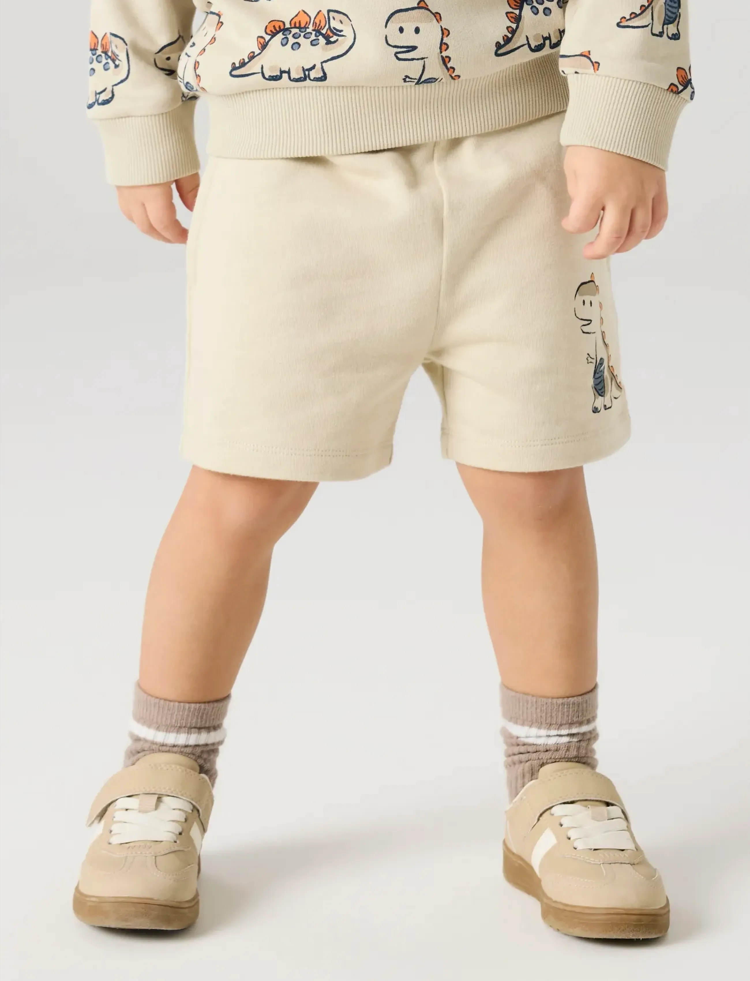 name it - NMMFIDINO NREG SWE SHORTS UNB - sweatshorts - peyote - 3