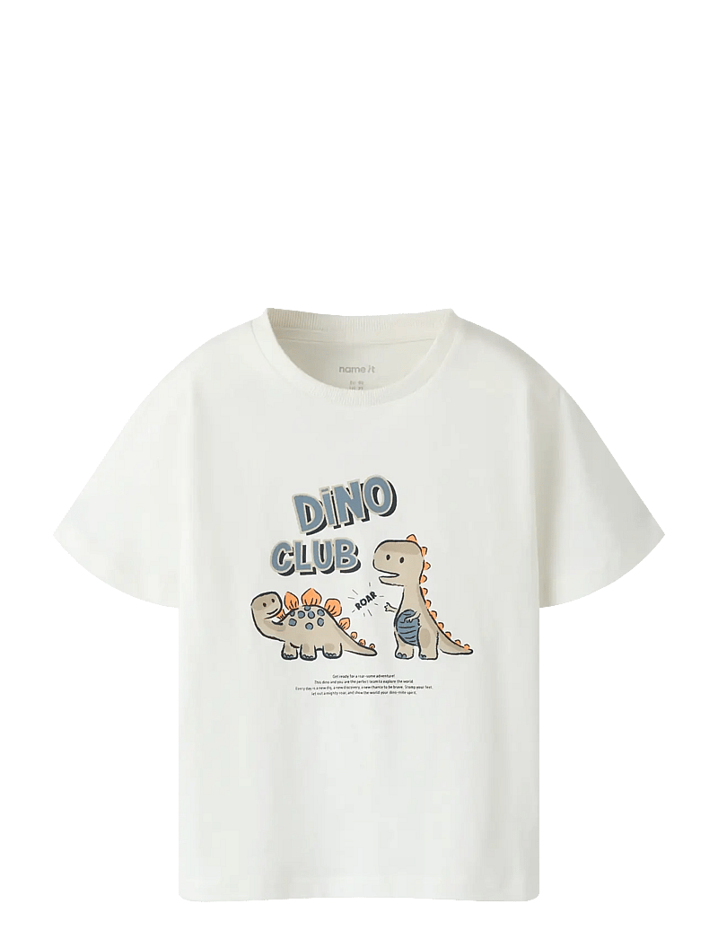 name it - NMMFARO SS NREG TOP - short-sleeved t-shirts - cloud dancer - 0