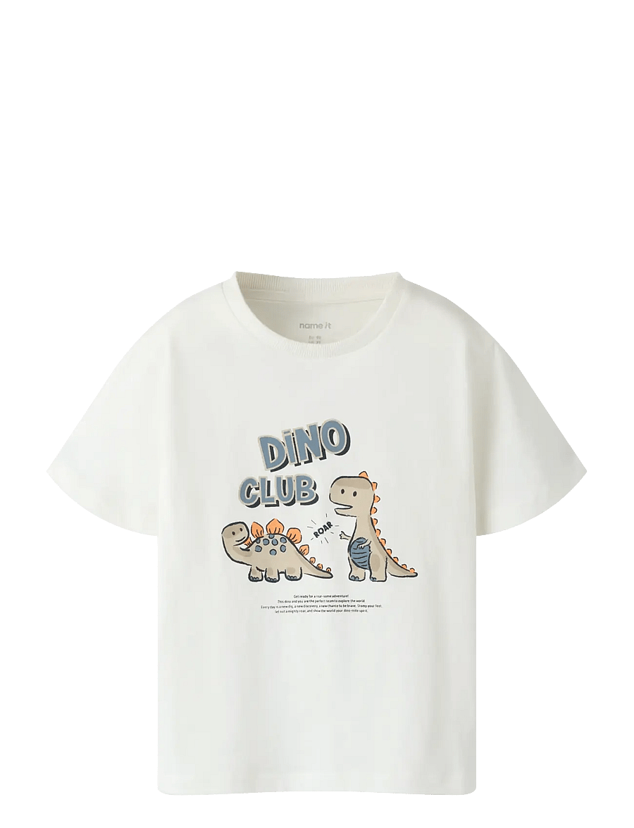 name it - NMMFARO SS NREG TOP - kortärmade t-shirts - cloud dancer - 0