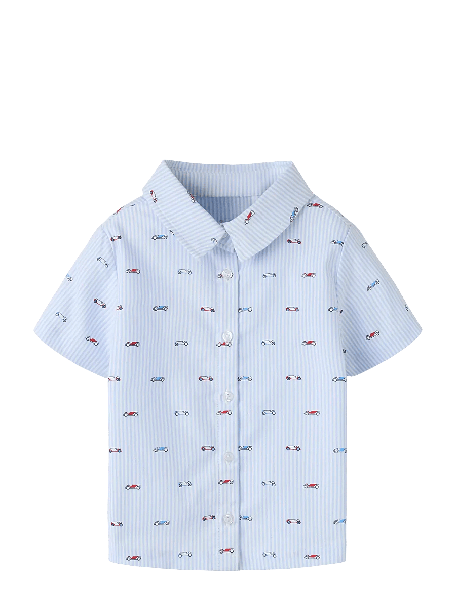 name it - NMMFRAKKAN SS SHIRT - kortärmade skjortor - kentucky blue - 0