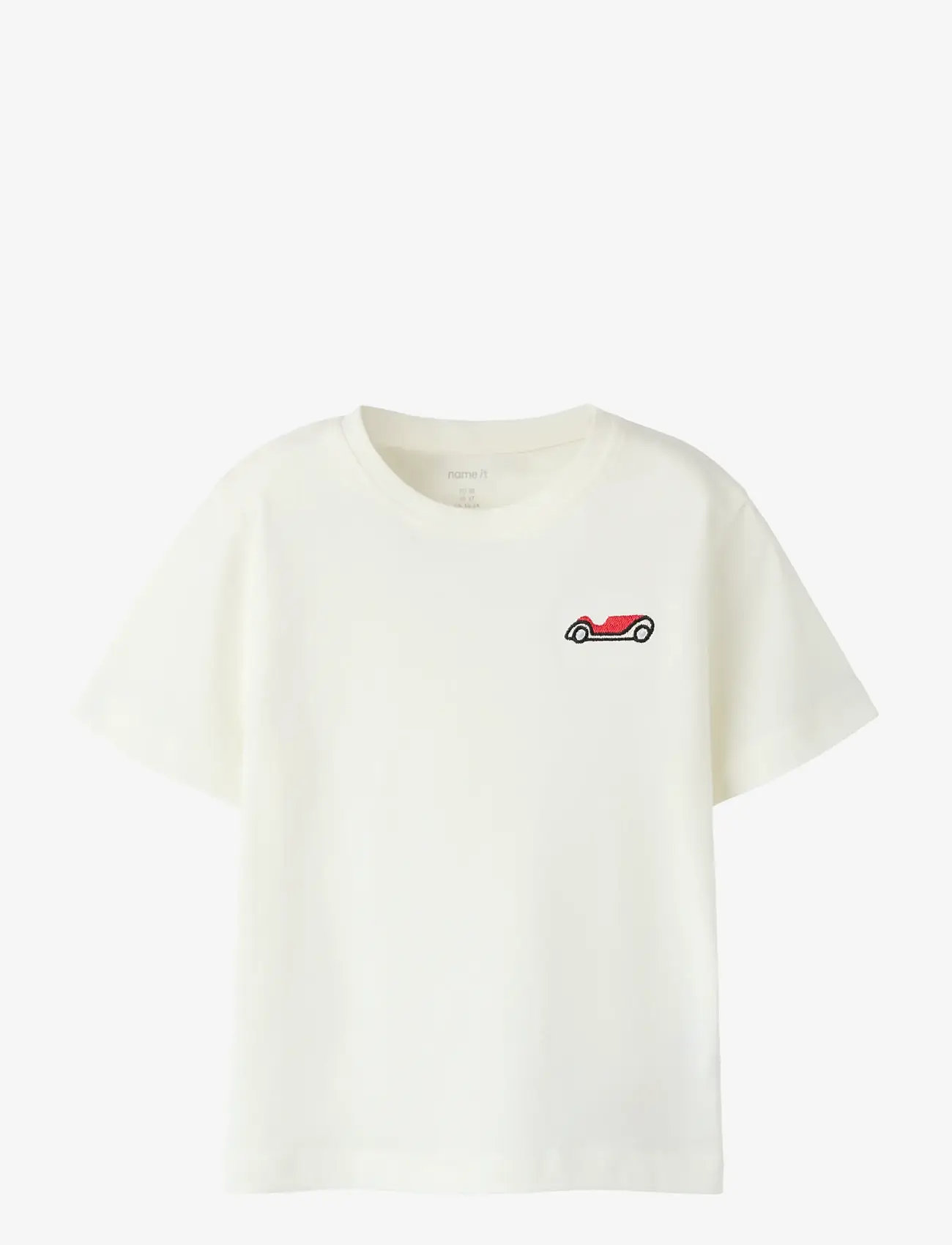 name it - NMMFRANSAN SS NREG TOP - kortærmede t-shirts - cloud dancer - 0