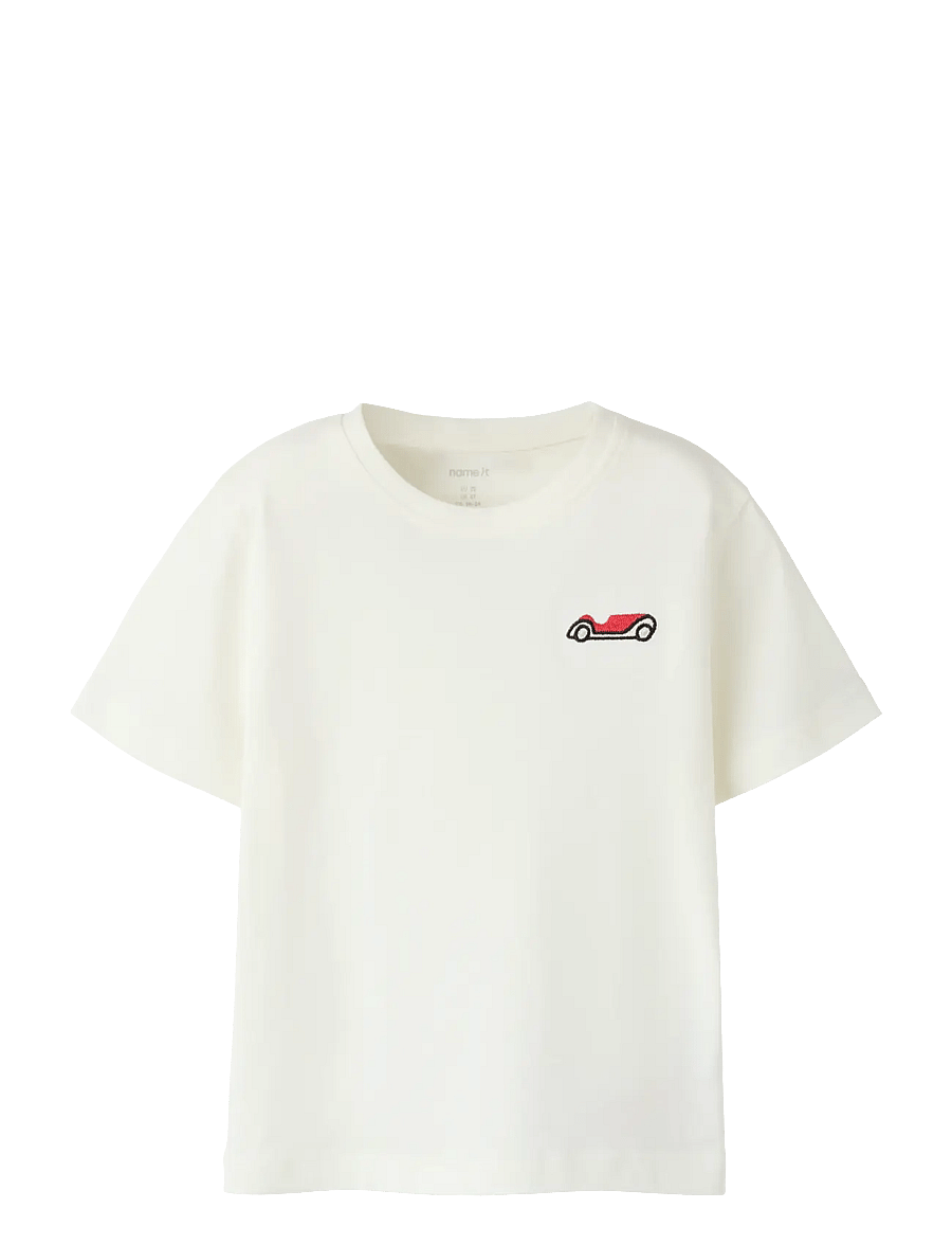 name it - NMMFRANSAN SS NREG TOP - kortärmade t-shirts - cloud dancer - 0