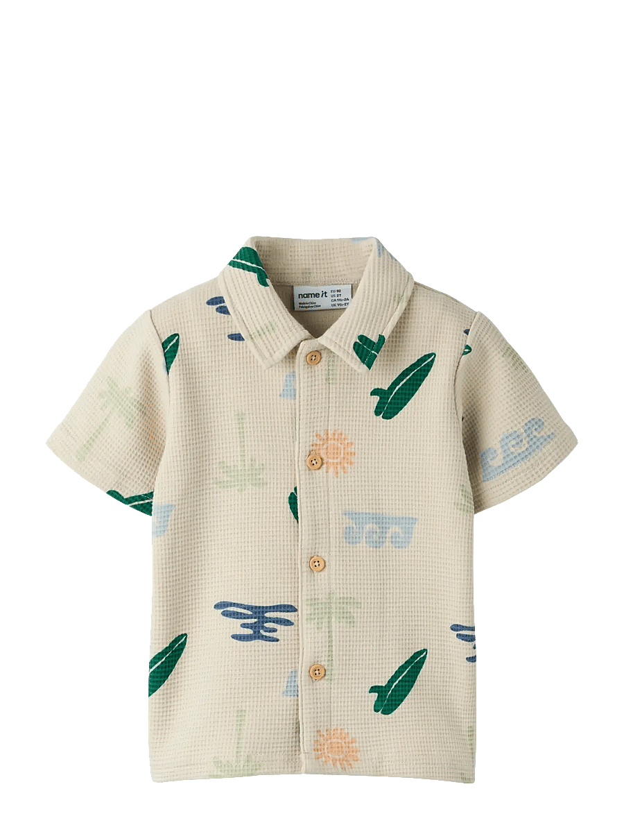 name it - NMMFALCAN SS SHIRT - kortærmede skjorter - peyote - 0