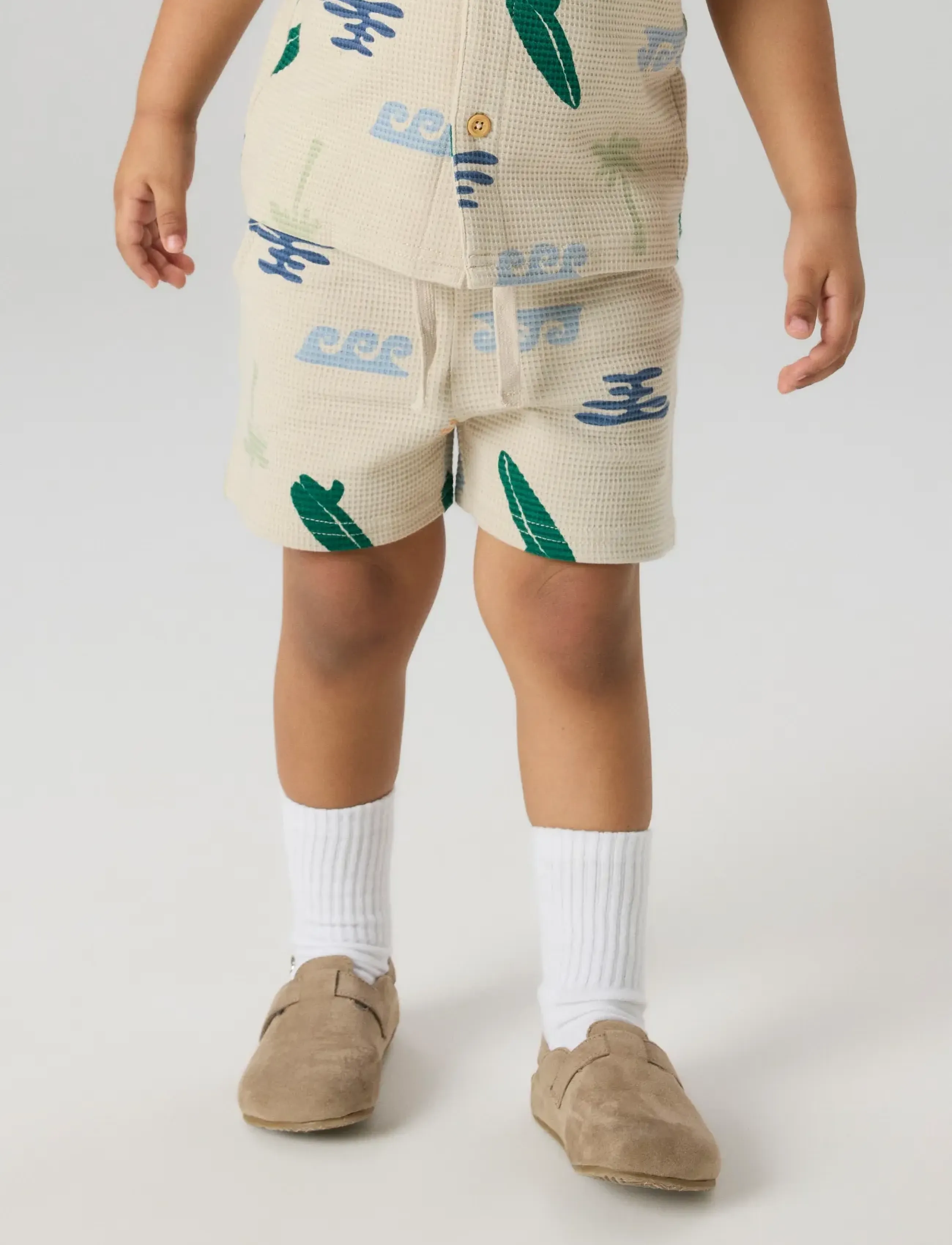 name it - NMMFALCAN NREG SHORTS - shorts en molleton - peyote - 3