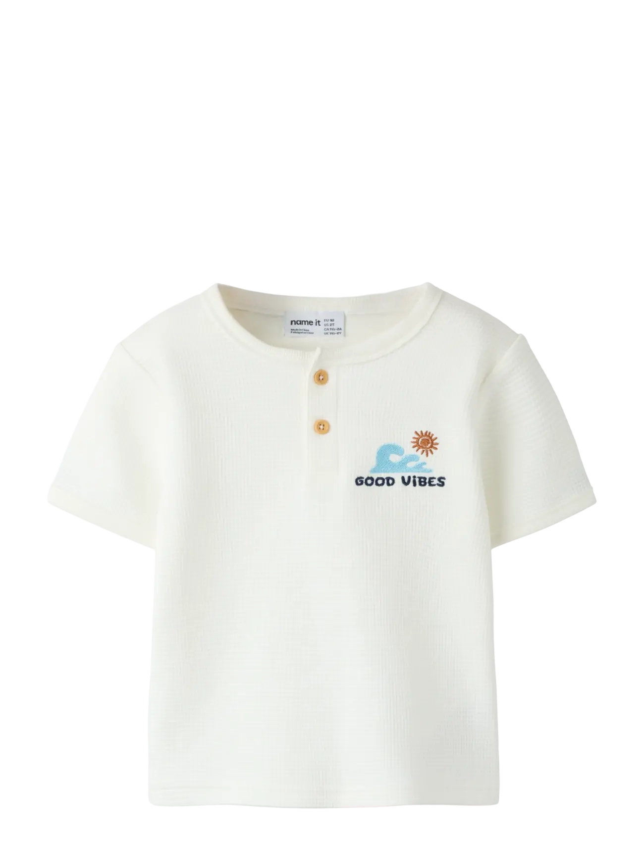 name it NMMFALLAN SS NREG TOP - Tøj - CLOUD DANCER / cream