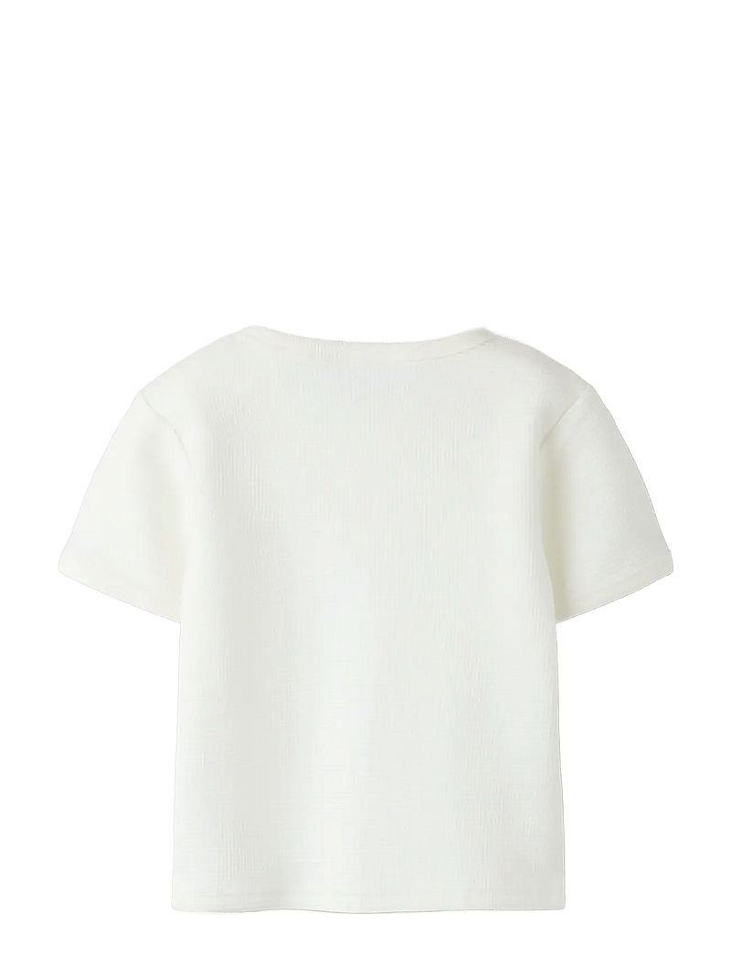 name it - NMMFALLAN SS NREG TOP - kortermede t-skjorter - cloud dancer - 1