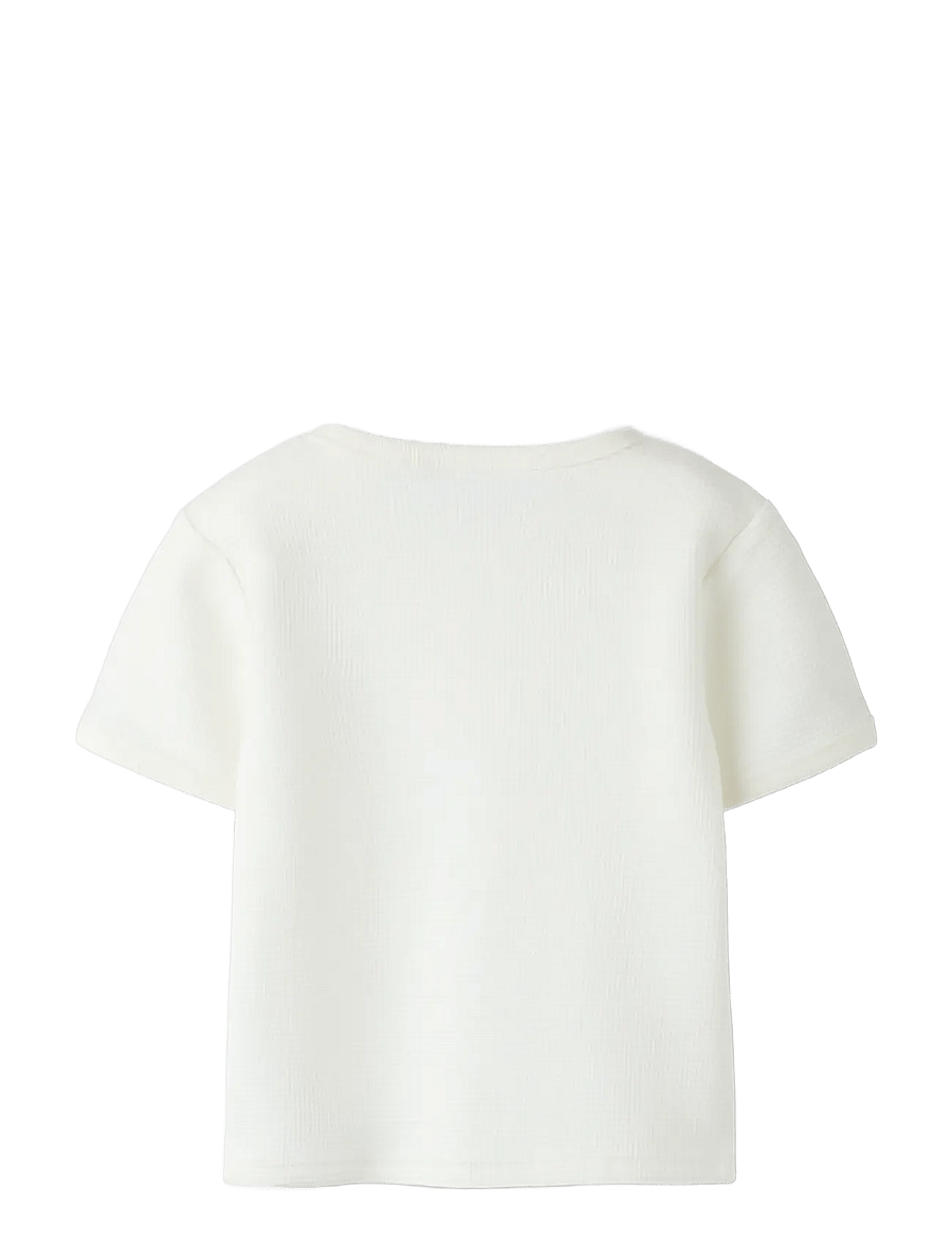 name it - NMMFALLAN SS NREG TOP - lühikeste varrukatega t-särgid - cloud dancer - 1