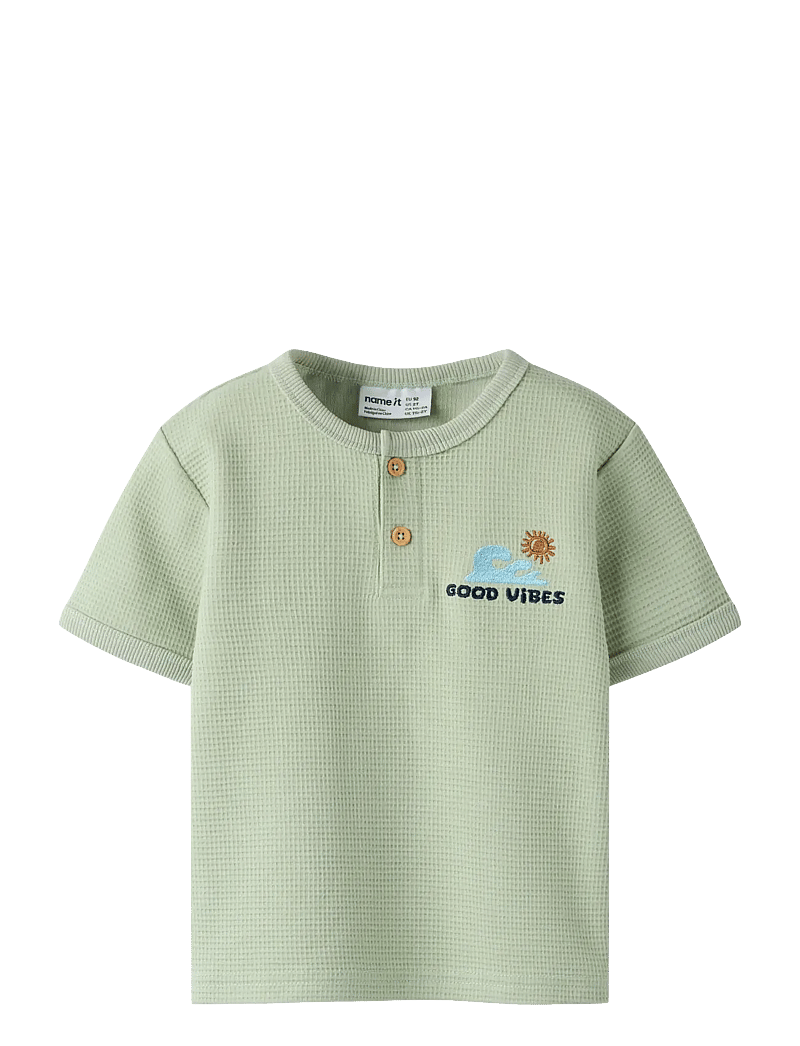 name it - NMMFALLAN SS NREG TOP - kortærmede t-shirts - swamp - 0