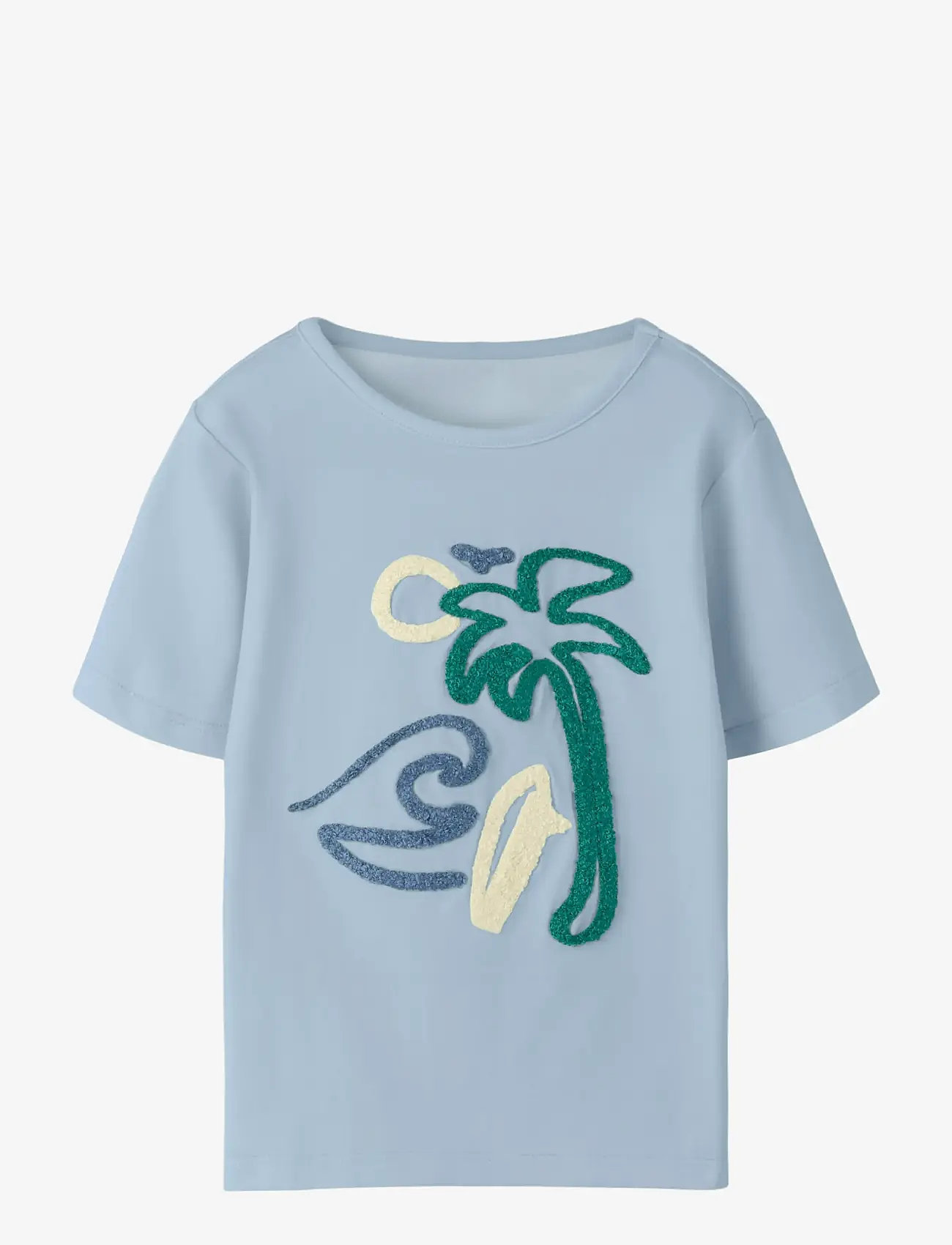 name it - NMMFIKLAN SS NREG TOP - short-sleeved t-shirts - blue fog - 0