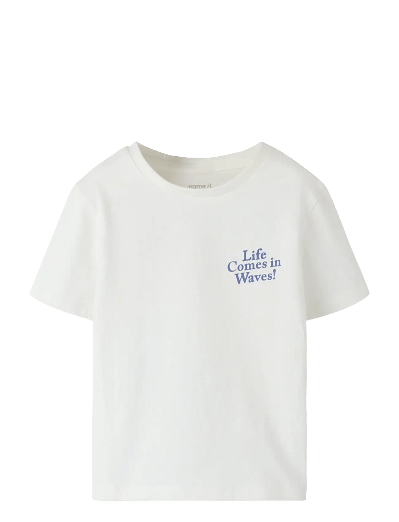 name it - NMMFUKKAN SS NREG TOP - kortærmede t-shirts - cloud dancer - 0