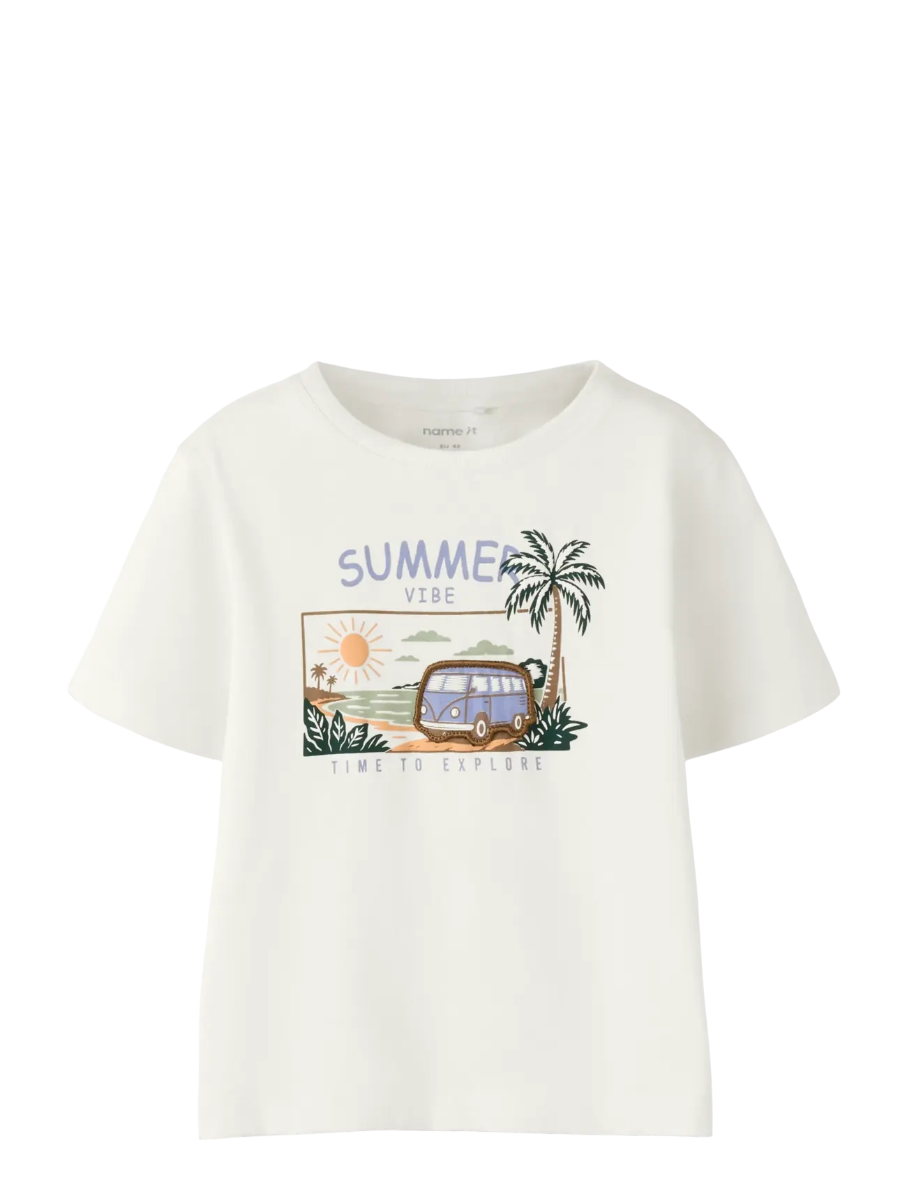 name it NMMFINNUR SS NREG TOP - Toppe og t-shirts - CLOUD DANCER / white