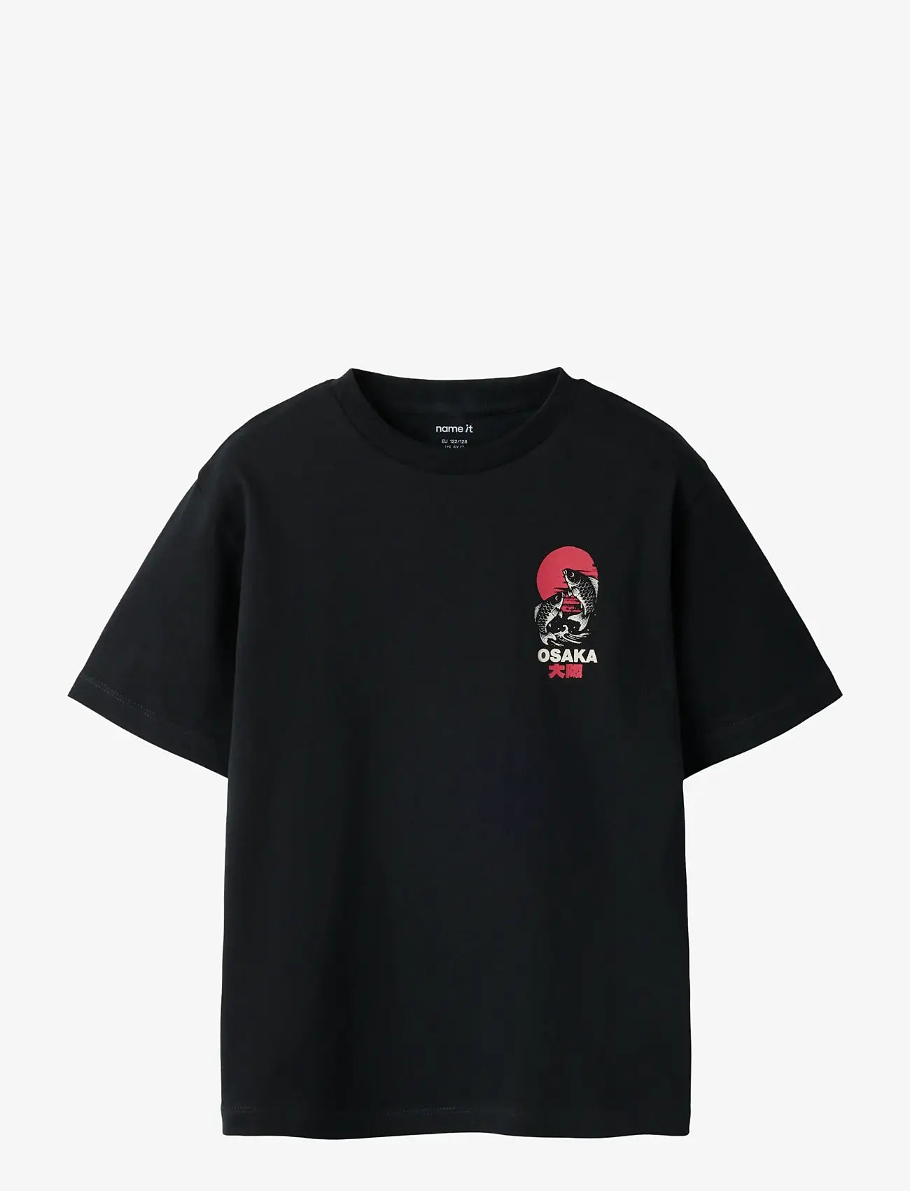 name it - NKMFABIO SS NREG TOP - short-sleeved t-shirts - black beauty - 0