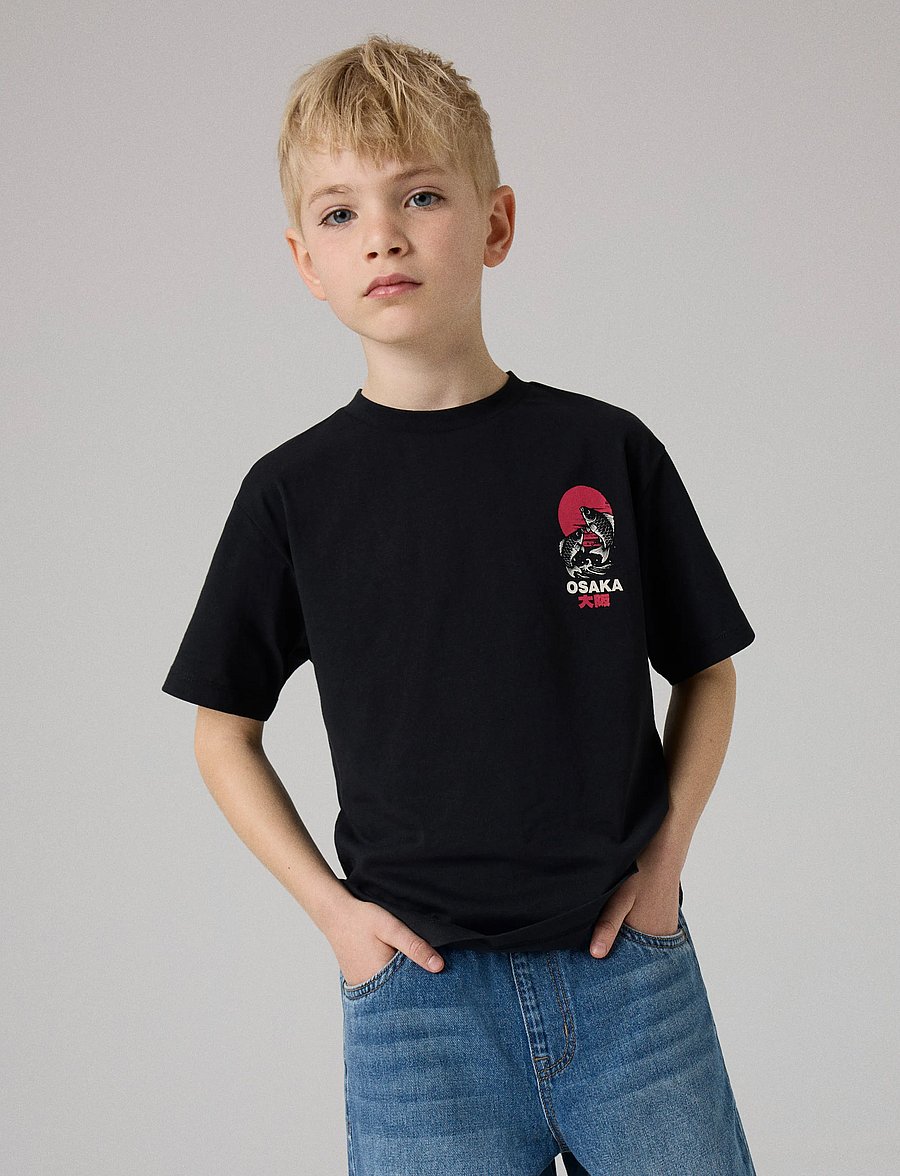 name it - NKMFABIO SS NREG TOP - kortærmede t-shirts - black beauty - 3