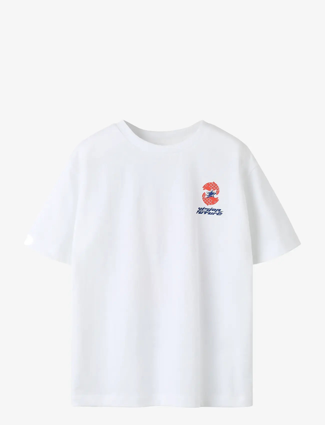 name it - NKMFABIO SS NREG TOP - kortærmede t-shirts - bright white - 0