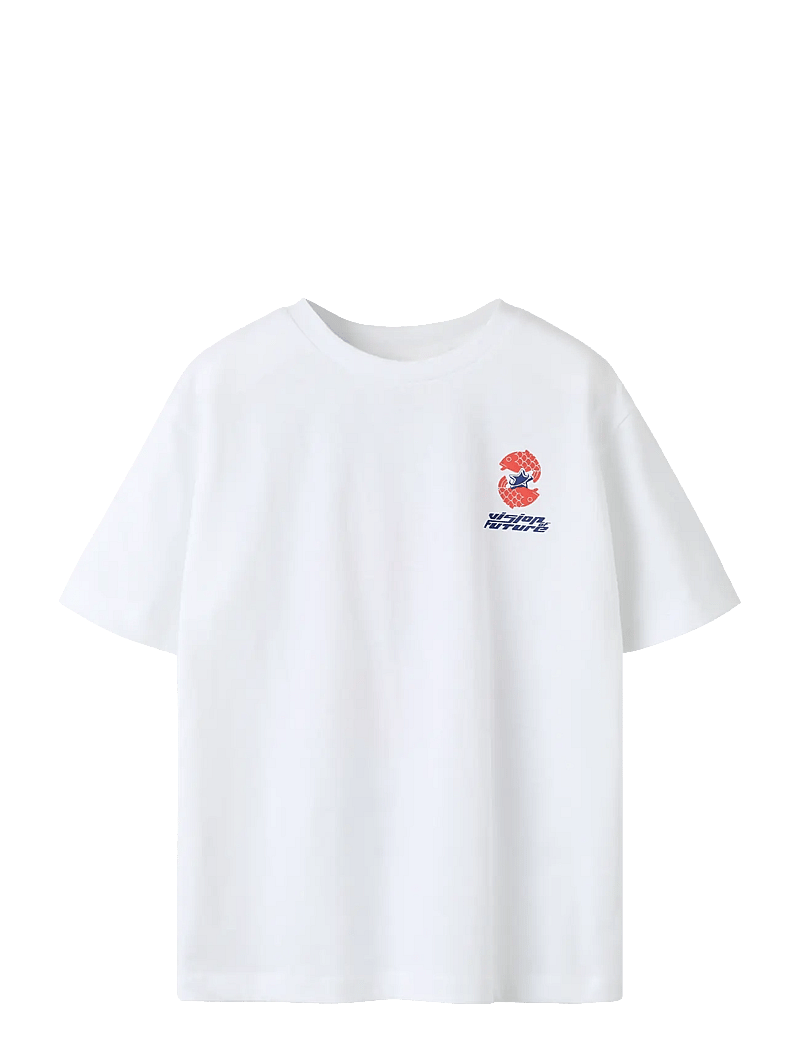 name it - NKMFABIO SS NREG TOP - kortærmede t-shirts - bright white - 0