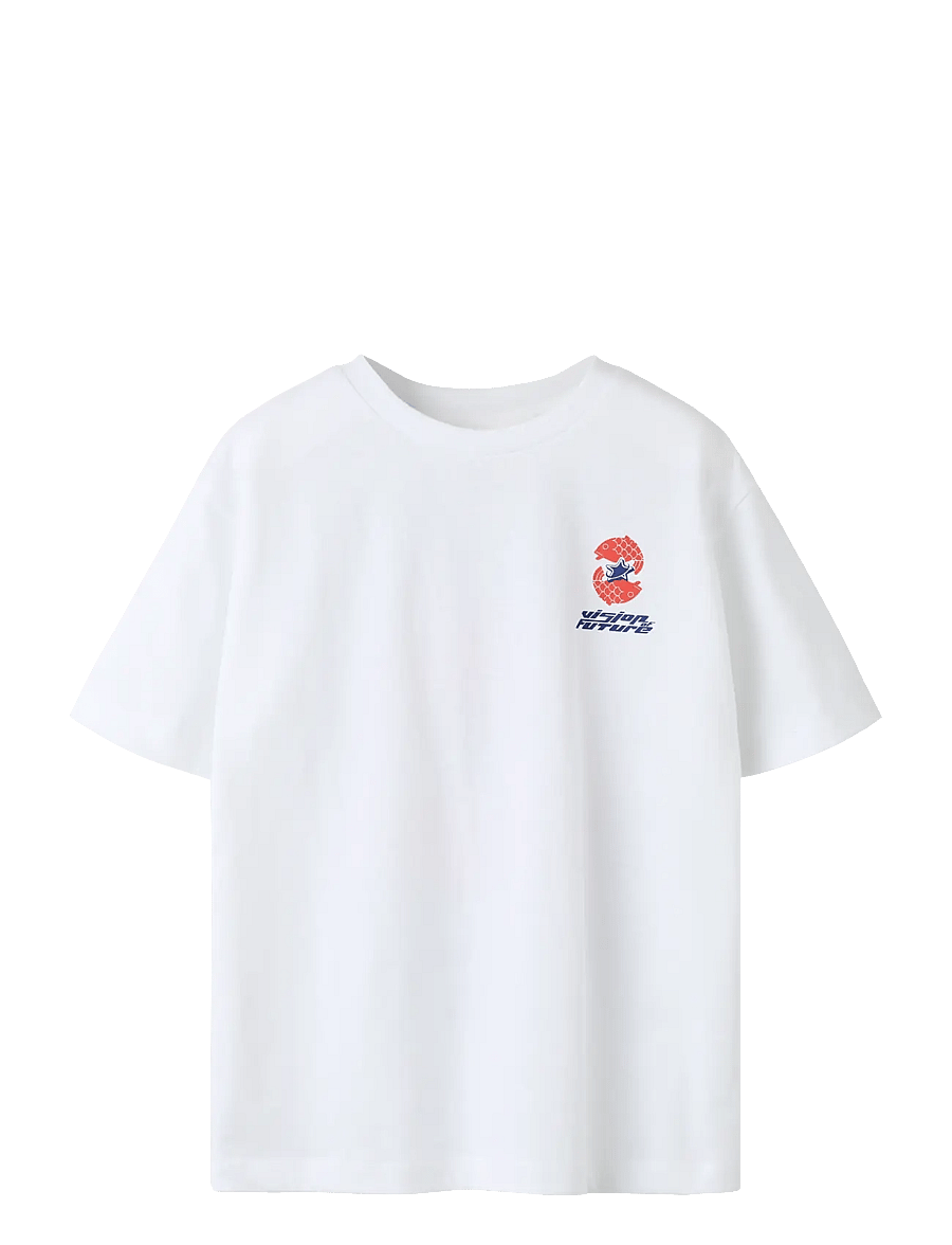 name it - NKMFABIO SS NREG TOP - lyhythihaiset t-paidat - bright white - 0