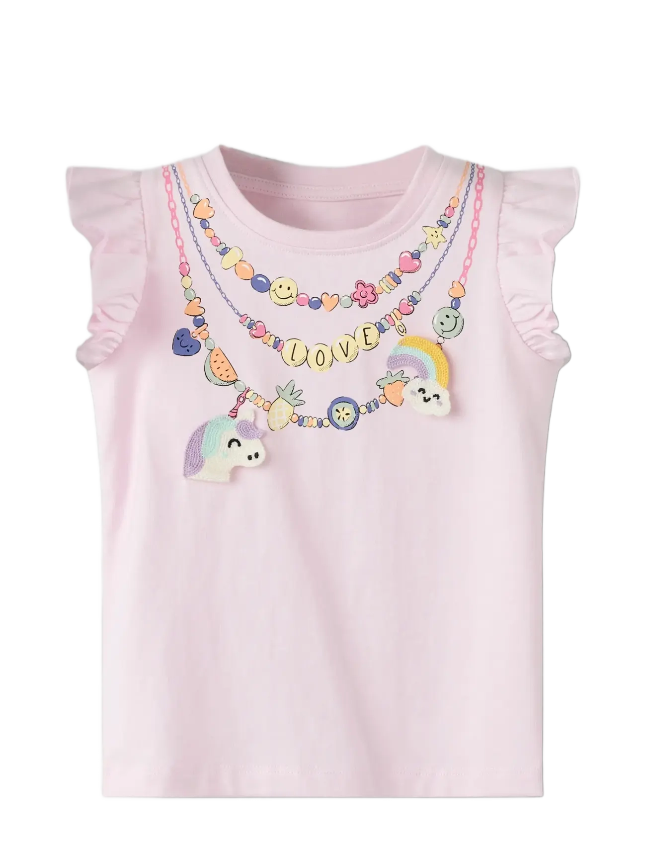name it NMFFULLINA SS TOP - Kläder - BALLERINA / pink/rose