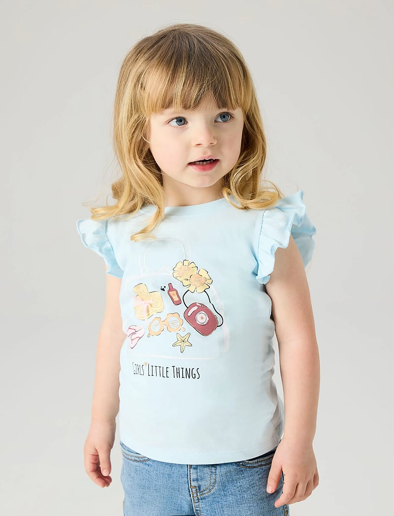 name it - NMFFULLINA SS TOP - Ærmeløs undertrøje - ice water - 2