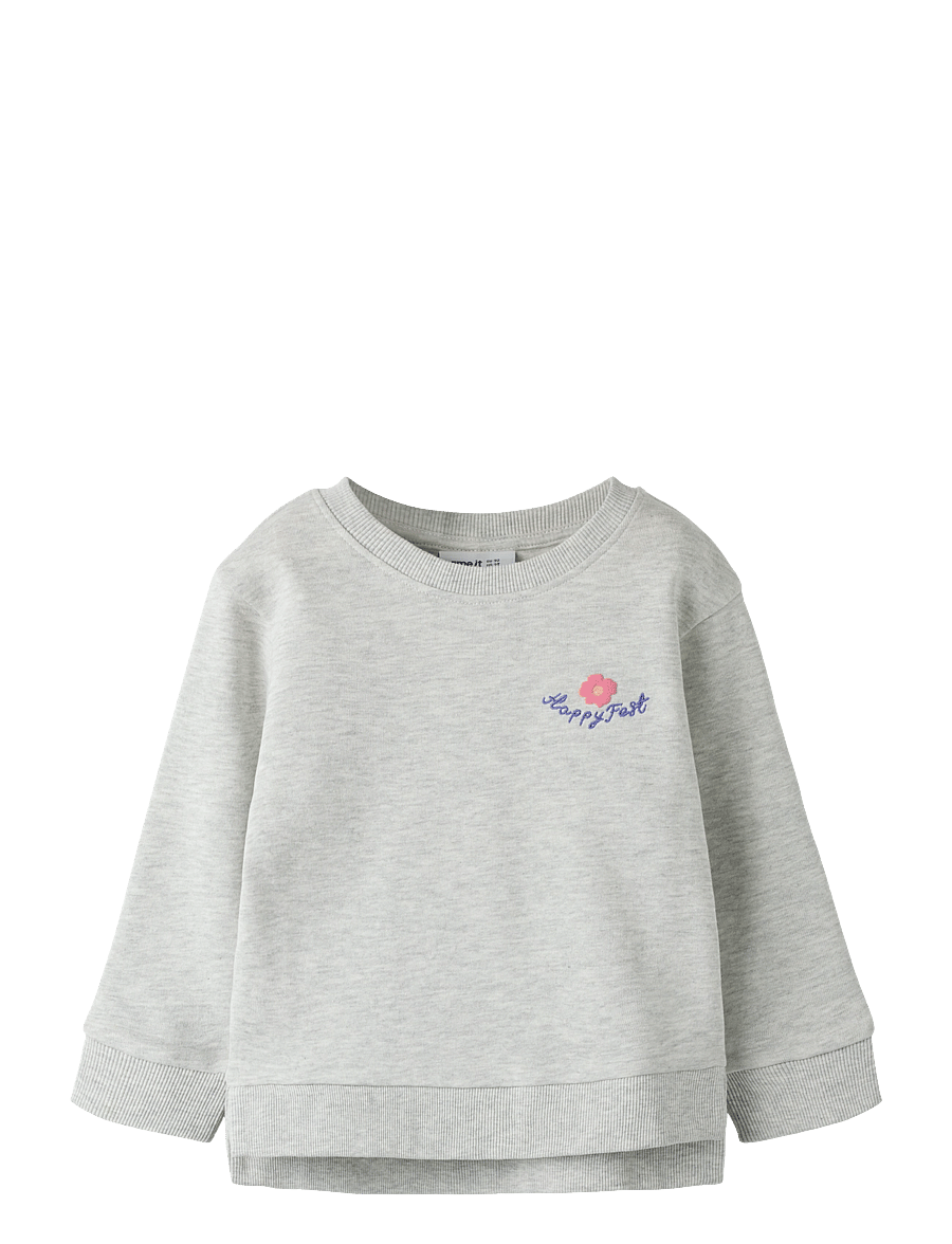 name it - NMFFUNNA LS NREG SWE BRU - light grey melange - 1