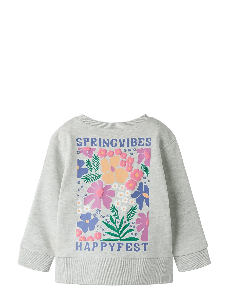 name it - NMFFUNNA LS NREG SWE BRU - light grey melange - 2