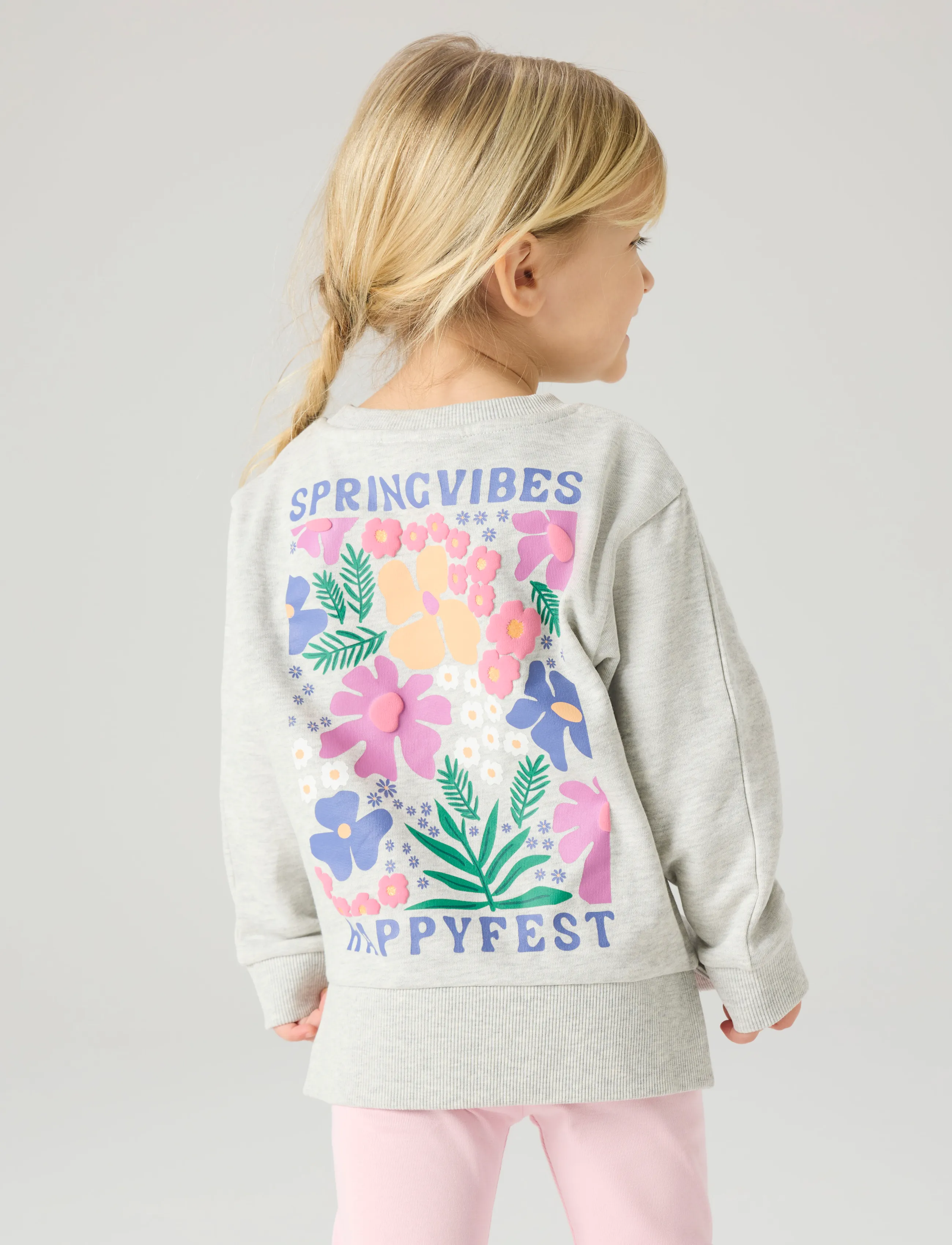 name it NMFFUNNA LS NREG SWE BRU - Topid - LIGHT GREY MELANGE / grey