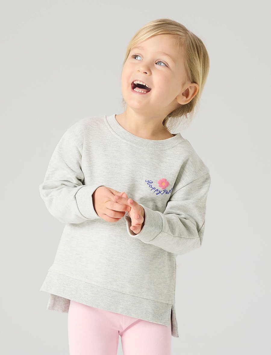 name it - NMFFUNNA LS NREG SWE BRU - light grey melange - 4