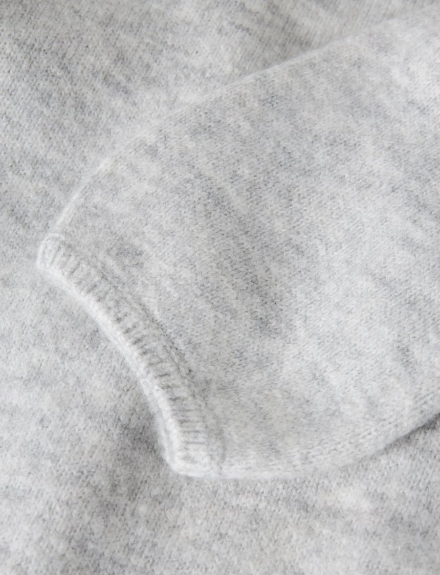 name it - NKFOLINA LS KNIT CARD NOOS - cardigans - light grey melange - 2