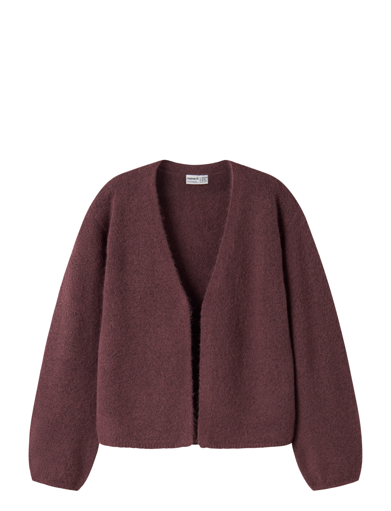 name it NKFOLINA LS KNIT CARD NOOS - Name it - WILD GINGER / burgundy
