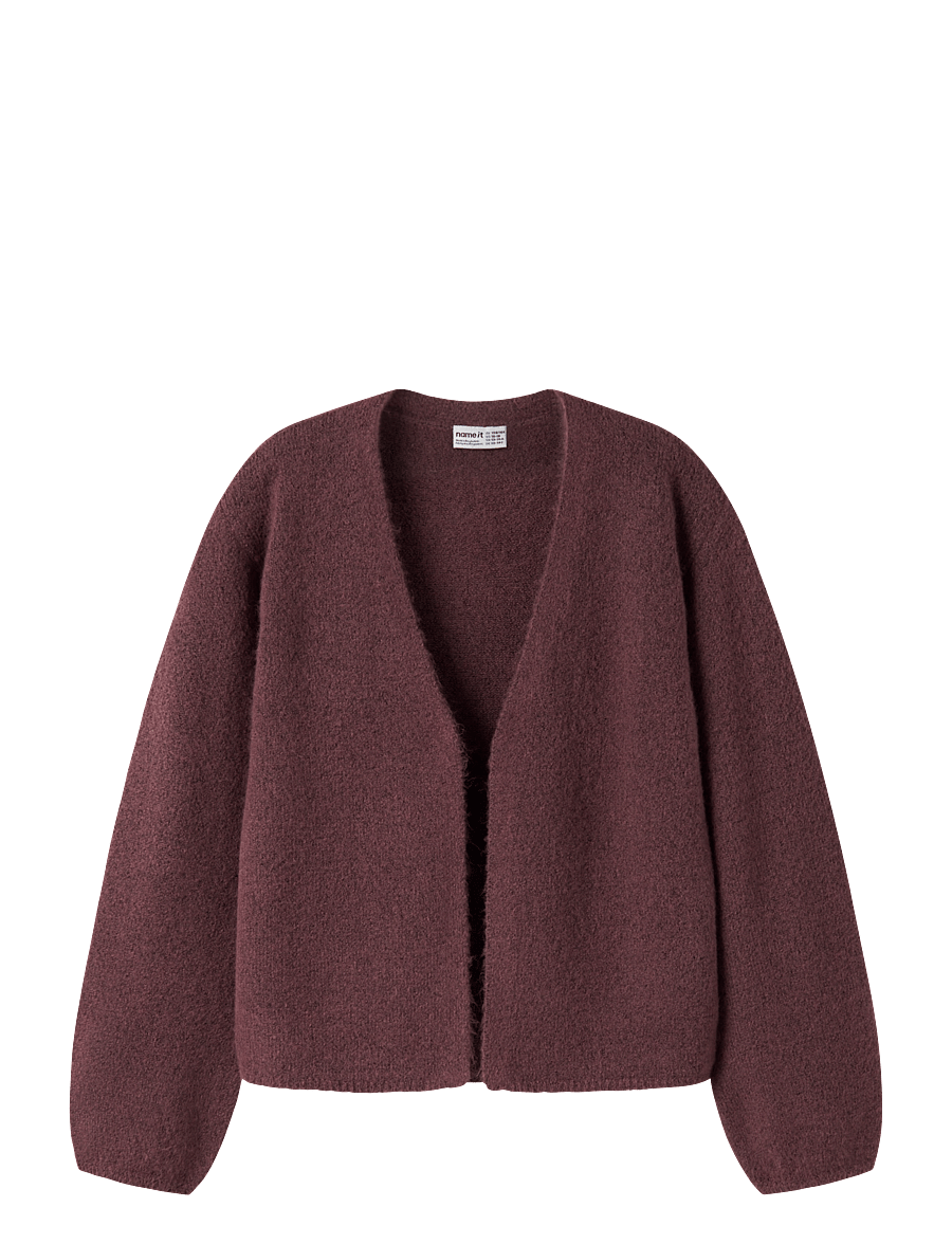 name it - NKFOLINA LS KNIT CARD NOOS - kardiganid - wild ginger - 0
