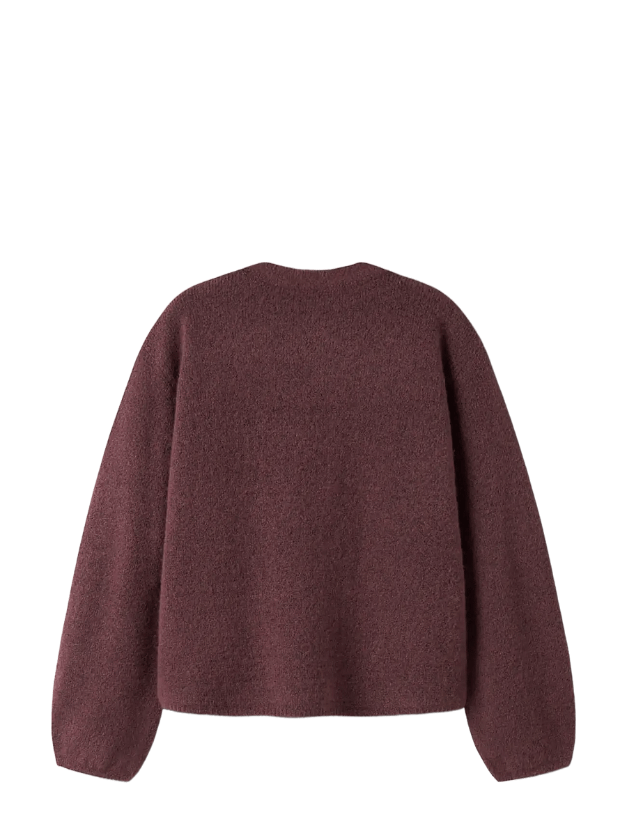 name it - NKFOLINA LS KNIT CARD NOOS - kardiganid - wild ginger - 1
