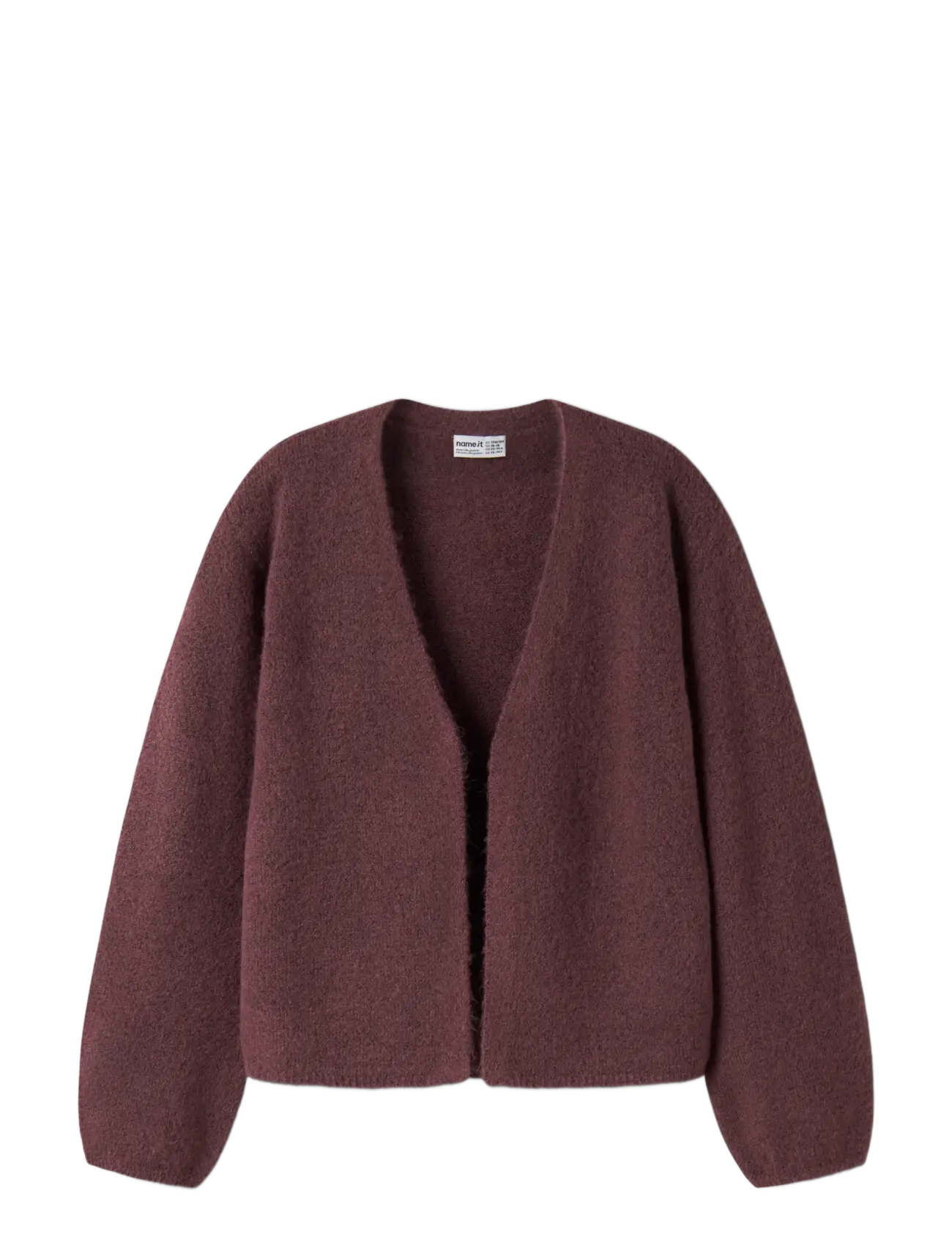 name it - NKFOLINA LS KNIT CARD NOOS - cardigans - wild ginger - 2