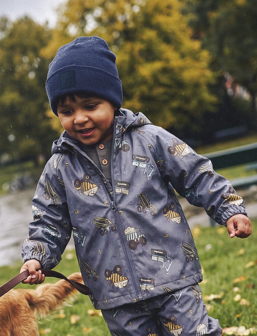 name it - NMNDRAIN05 RAIN SET AOP FO NOOS - regnställ - vintage indigo - 3