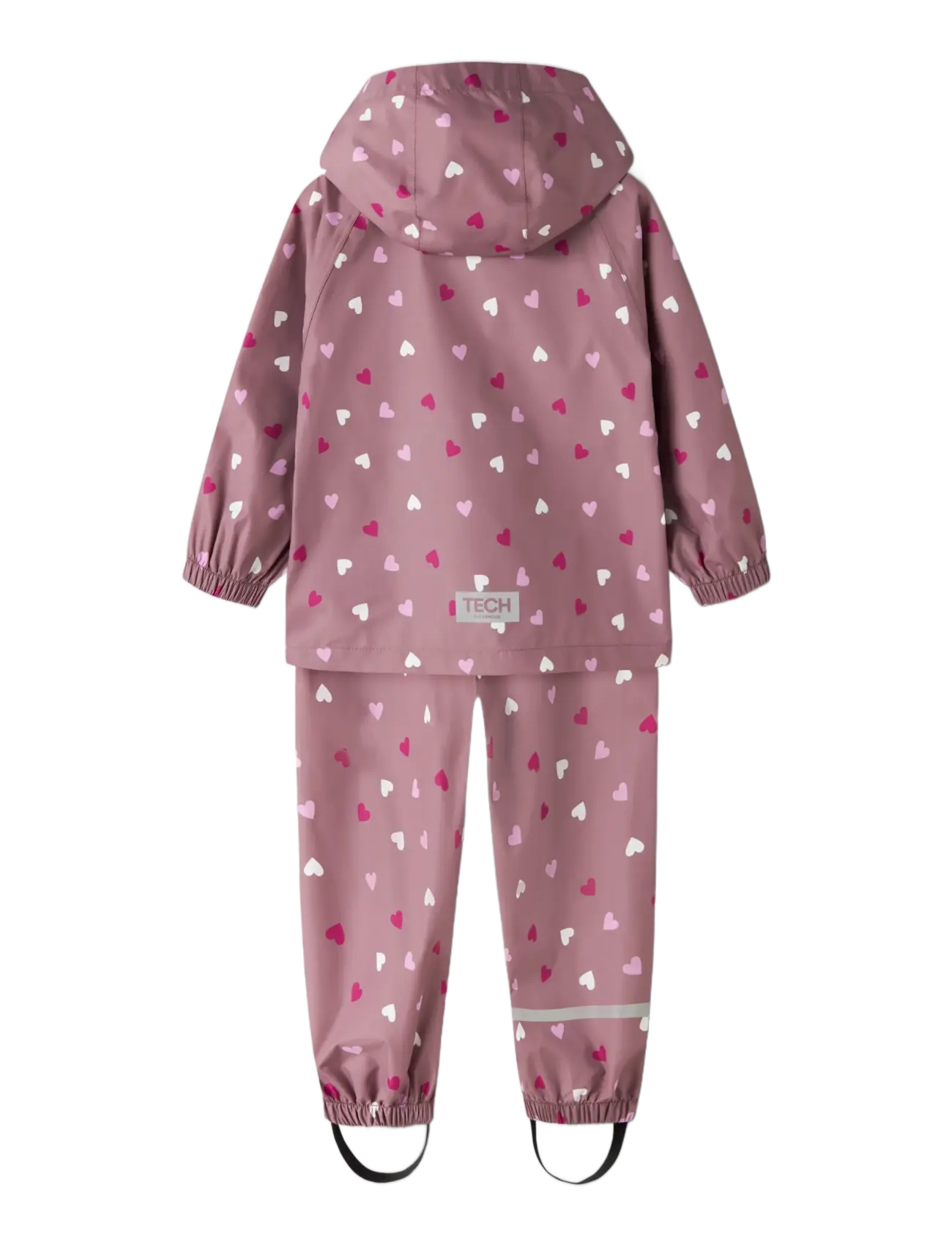 name it - NMNDRAIN05 RAIN SET AOP FO NOOS - regnsæt - wistful mauve - 1