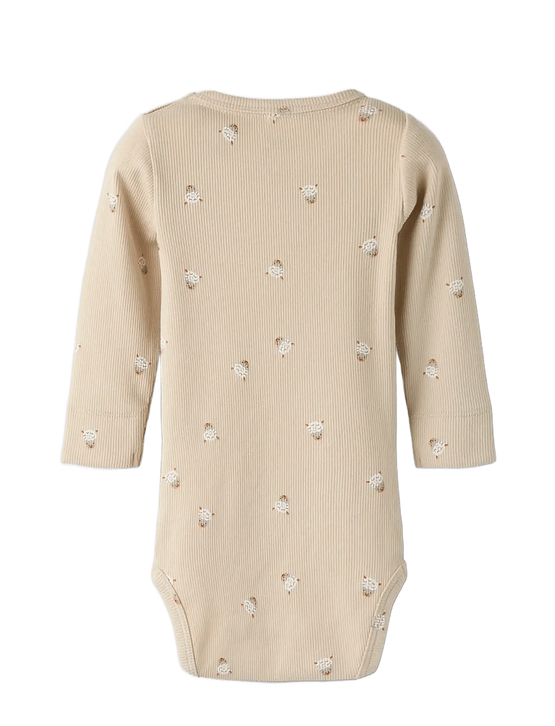 name it - NBNFERINI LS XSL BODY - langærmede heldragter - cement - 1