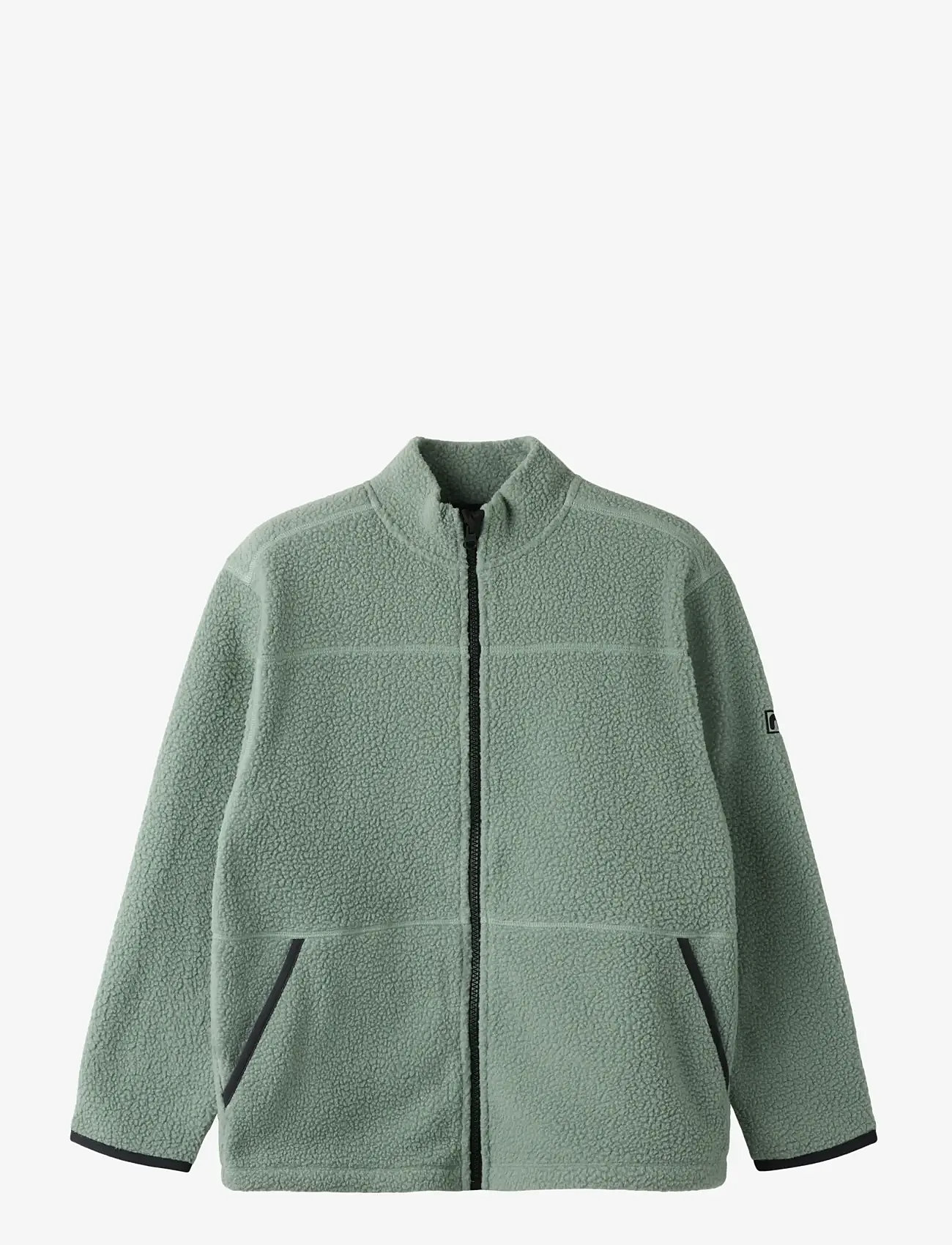name it - NKMBULIN LS NREG TEDDY CARD - fleecejakker - chinois green - 1
