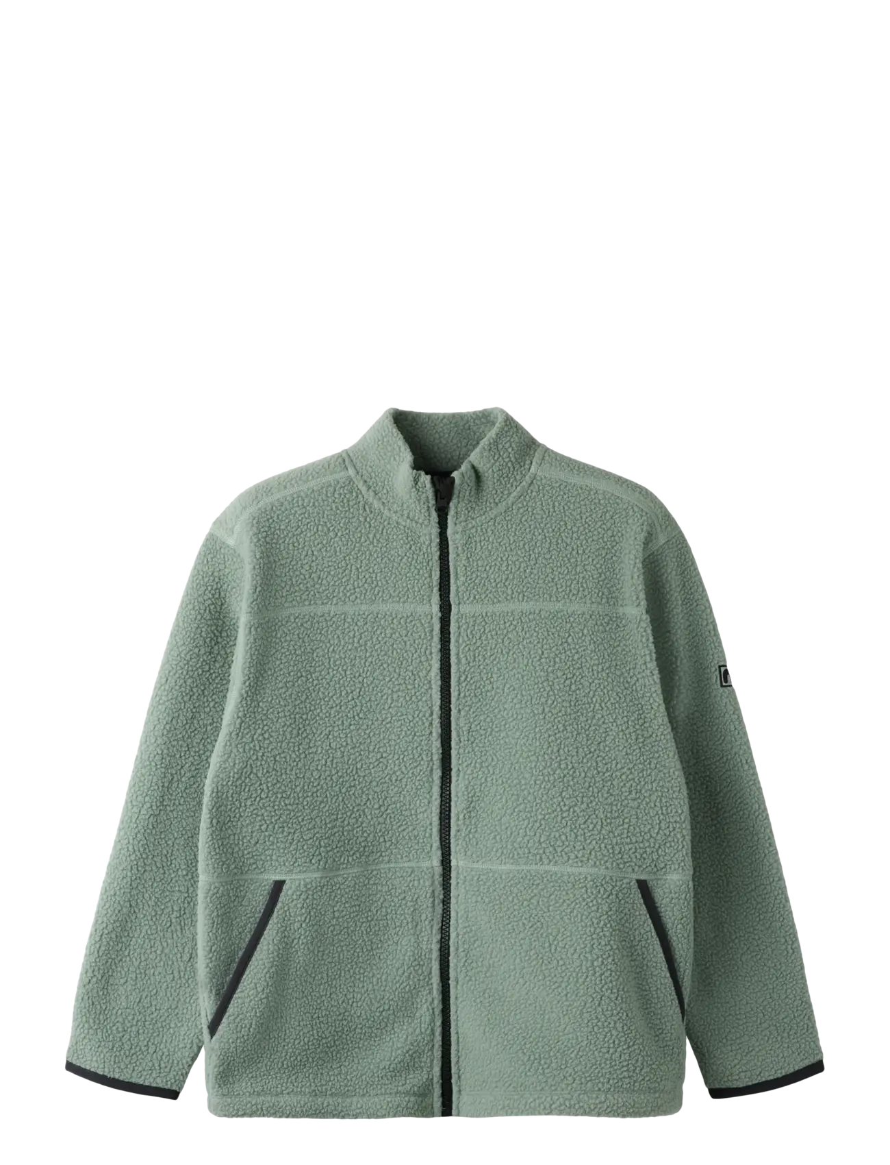 name it NKMBULIN LS NREG TEDDY CARD - Outdoor - CHINOIS GREEN / green