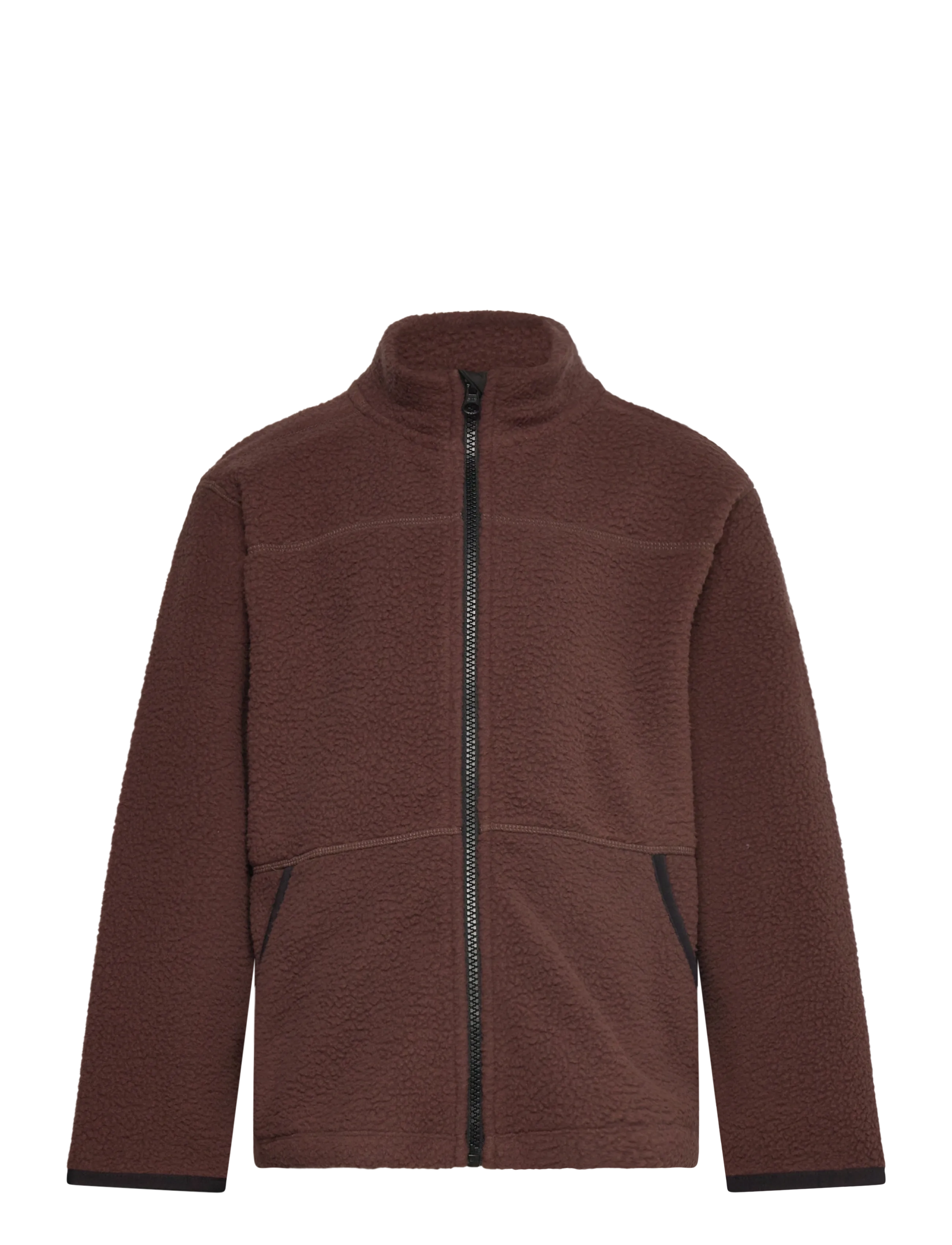 name it Nkmbulin Ls Nreg Teddy Card, Børn, Teddyfleece Cardigan, Brun, Str: 116