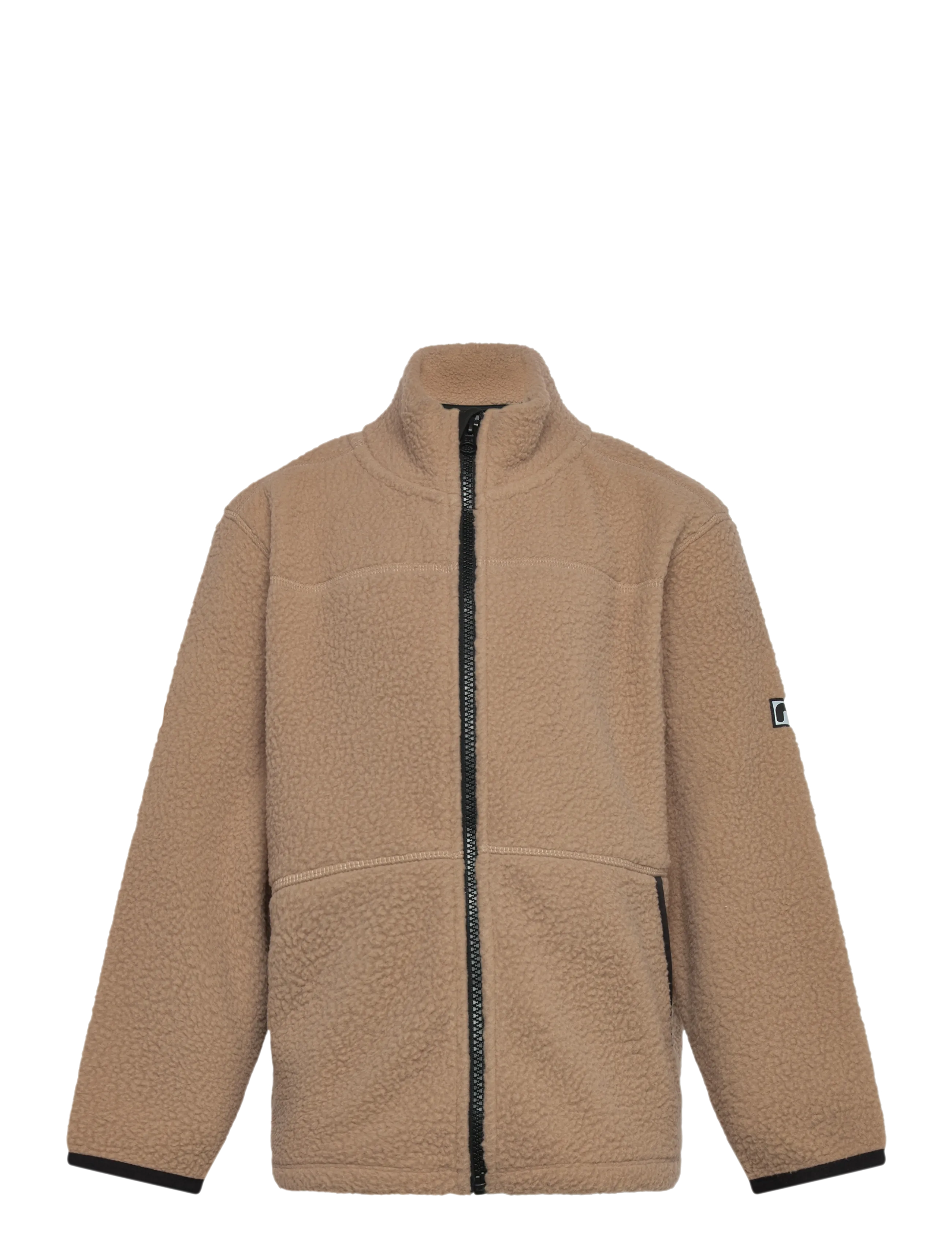 name it NKFBULINA LS NREG TEDDY CARD - Fleecetøj - GILDED BEIGE / black