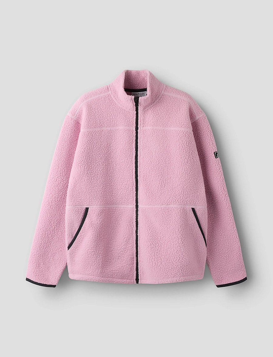 name it - NKFBULINA LS NREG TEDDY CARD - fleecejacken - mauve mist - 0