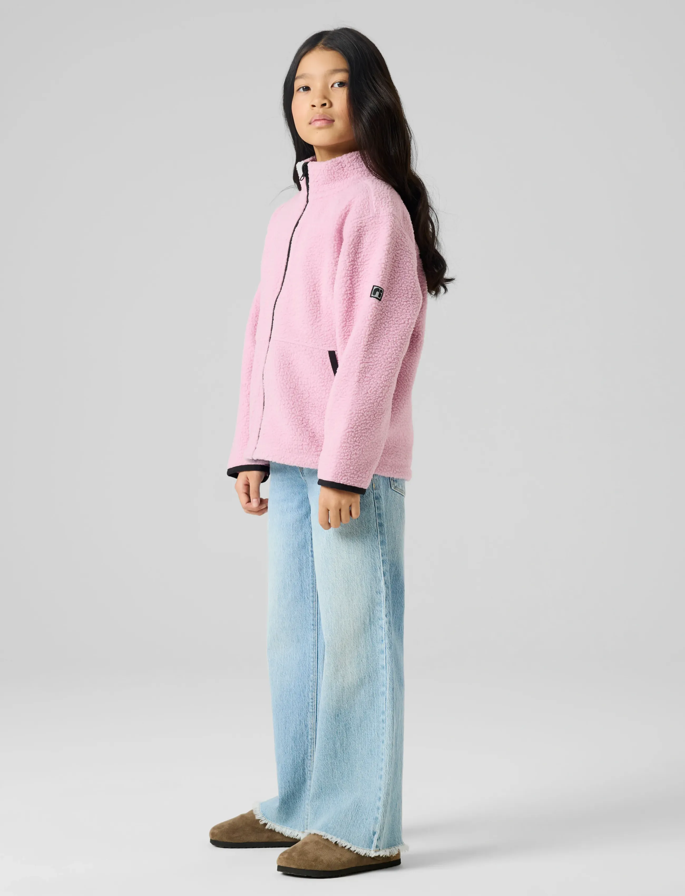 name it - NKFBULINA LS NREG TEDDY CARD - fleece jackets - mauve mist - 4