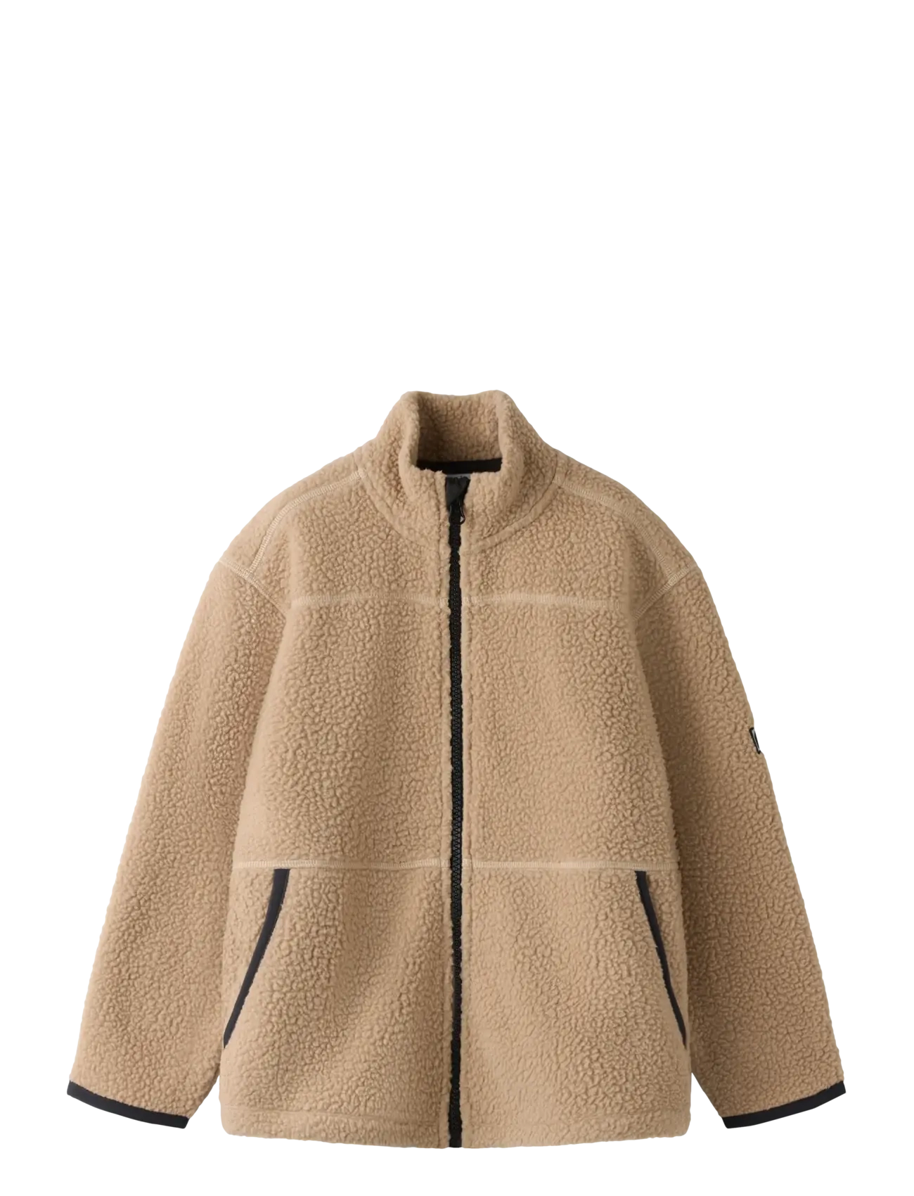 name it NMFBULINA LS NREG TEDDY CARD - Yttertøy - GILDED BEIGE / beige