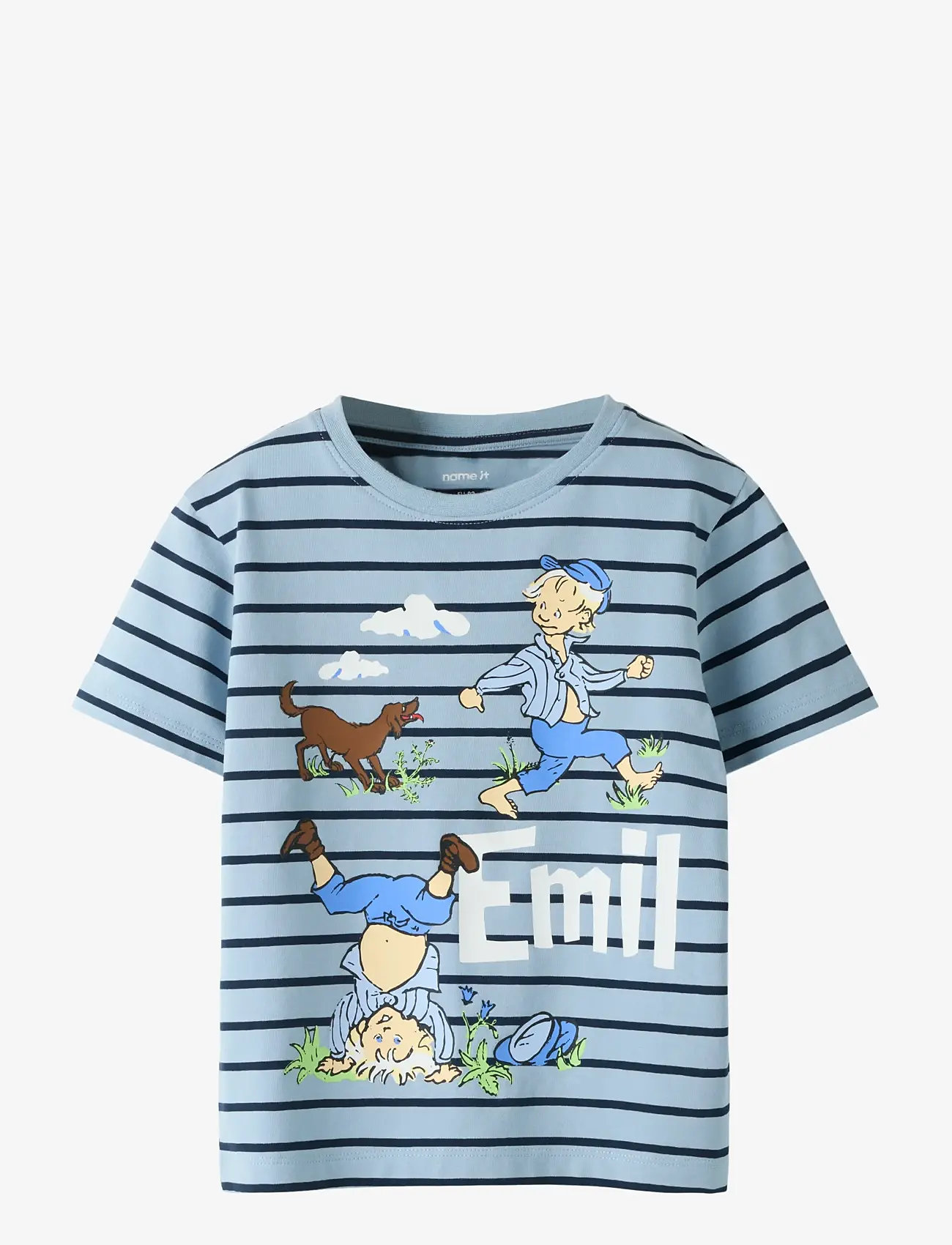 name it - NMMMIALL EMIL SS NREG TOP BOX SKY - kurzärmelige - blue fog - 0