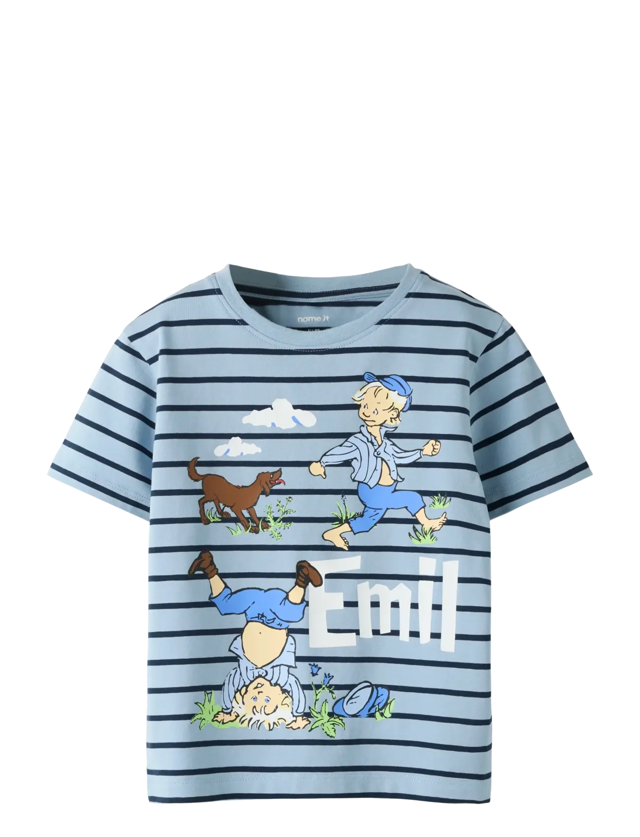 name it NMMMIALL EMIL SS NREG TOP BOX SKY - Overdele - BLUE FOG / blue