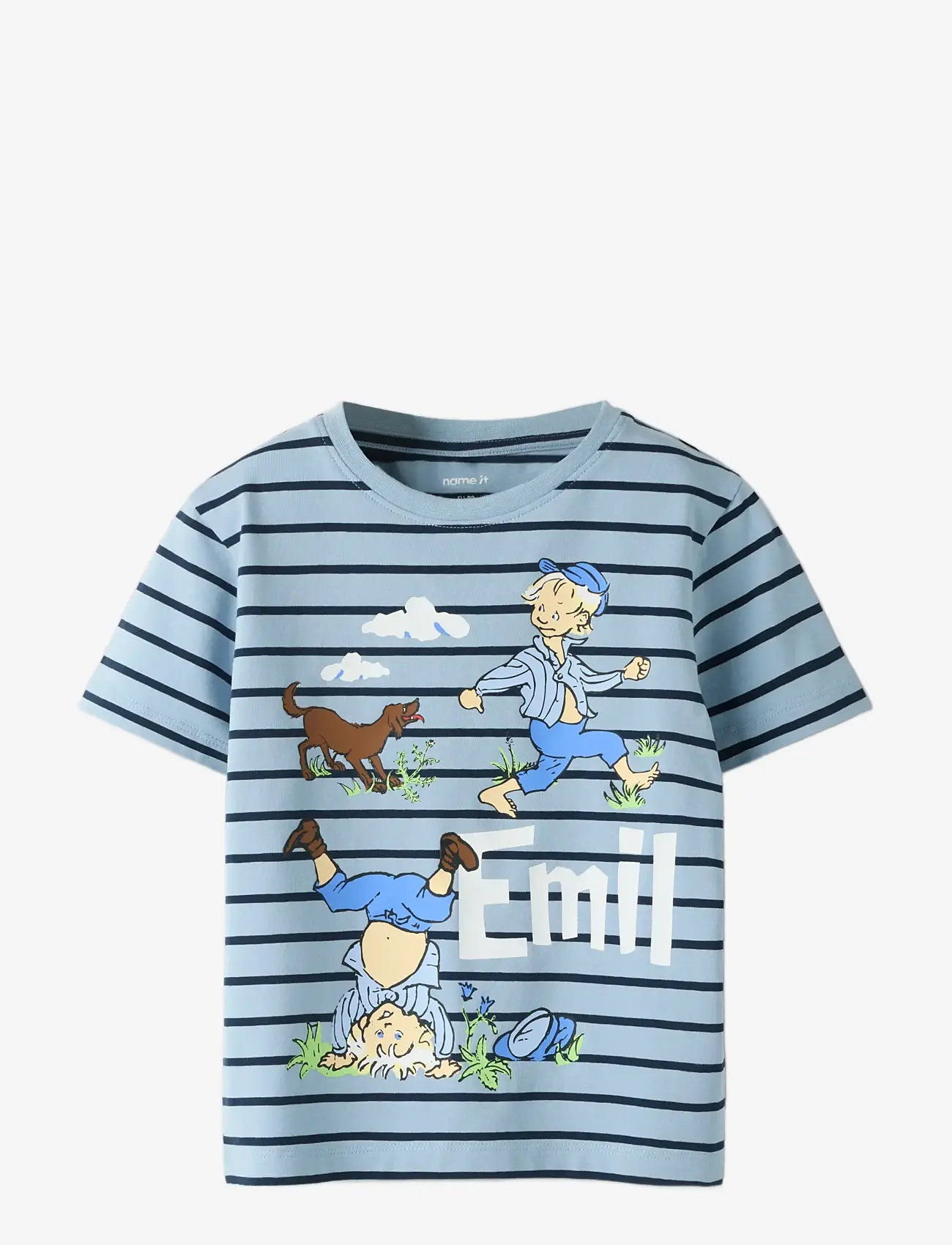 name it - NMMMIALL EMIL SS NREG TOP BOX SKY - kurzärmelige - blue fog - 2