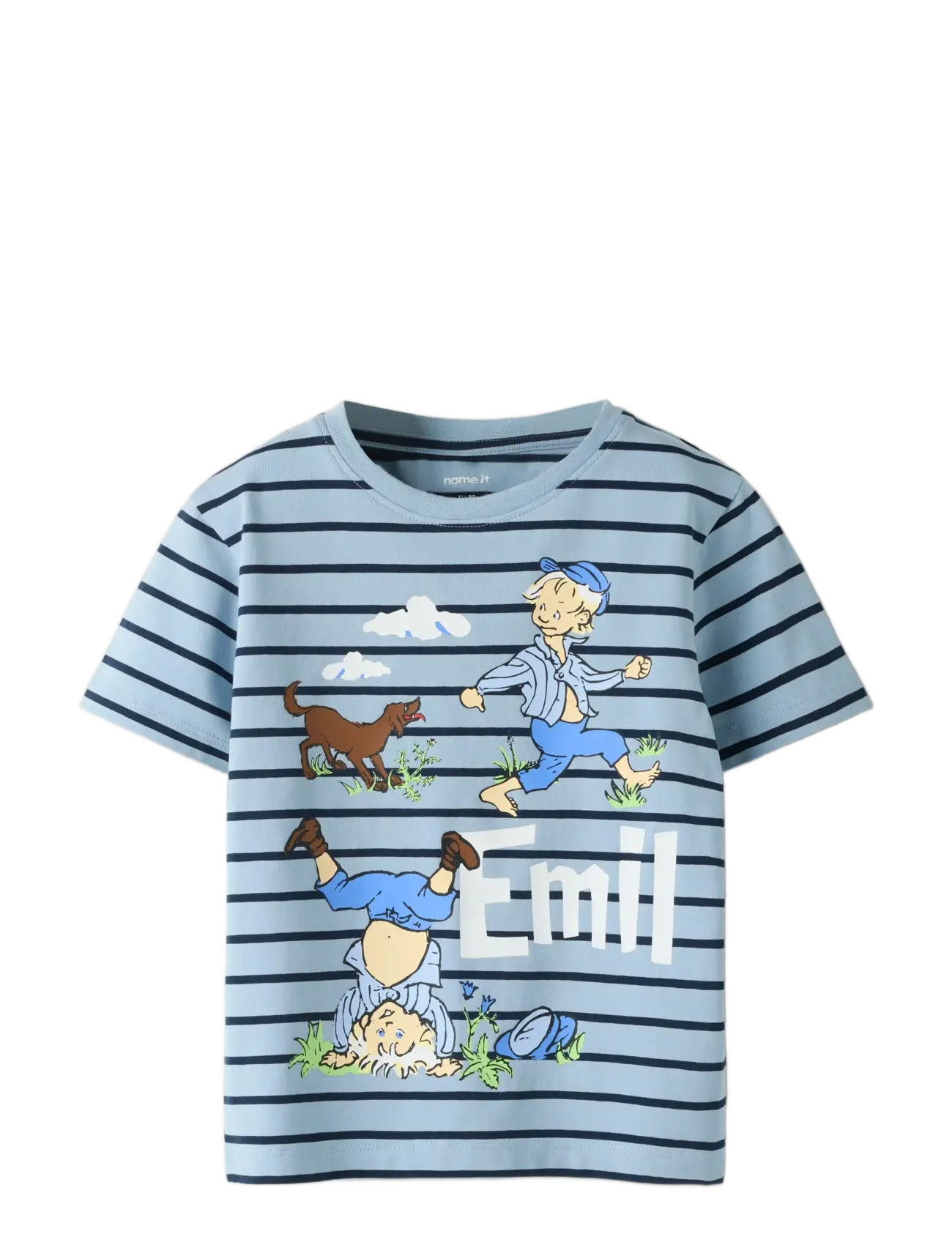 name it - NMMMIALL EMIL SS NREG TOP BOX SKY - kortärmade t-shirts - blue fog - 2