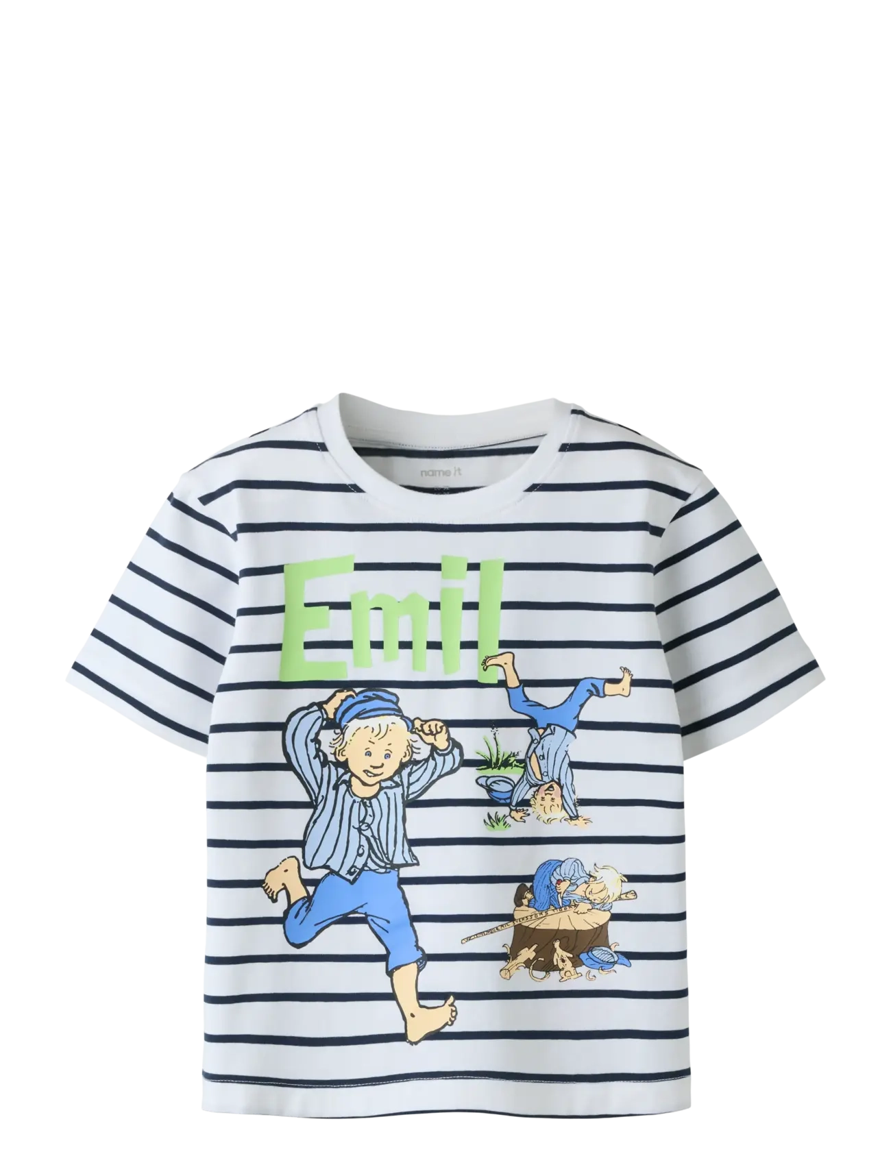 name it NMMMIALL EMIL SS NREG TOP BOX SKY - Riided - BRIGHT WHITE / white