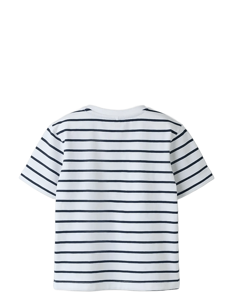 name it - NMMMIALL EMIL SS NREG TOP BOX SKY - kortærmede t-shirts - bright white - 1