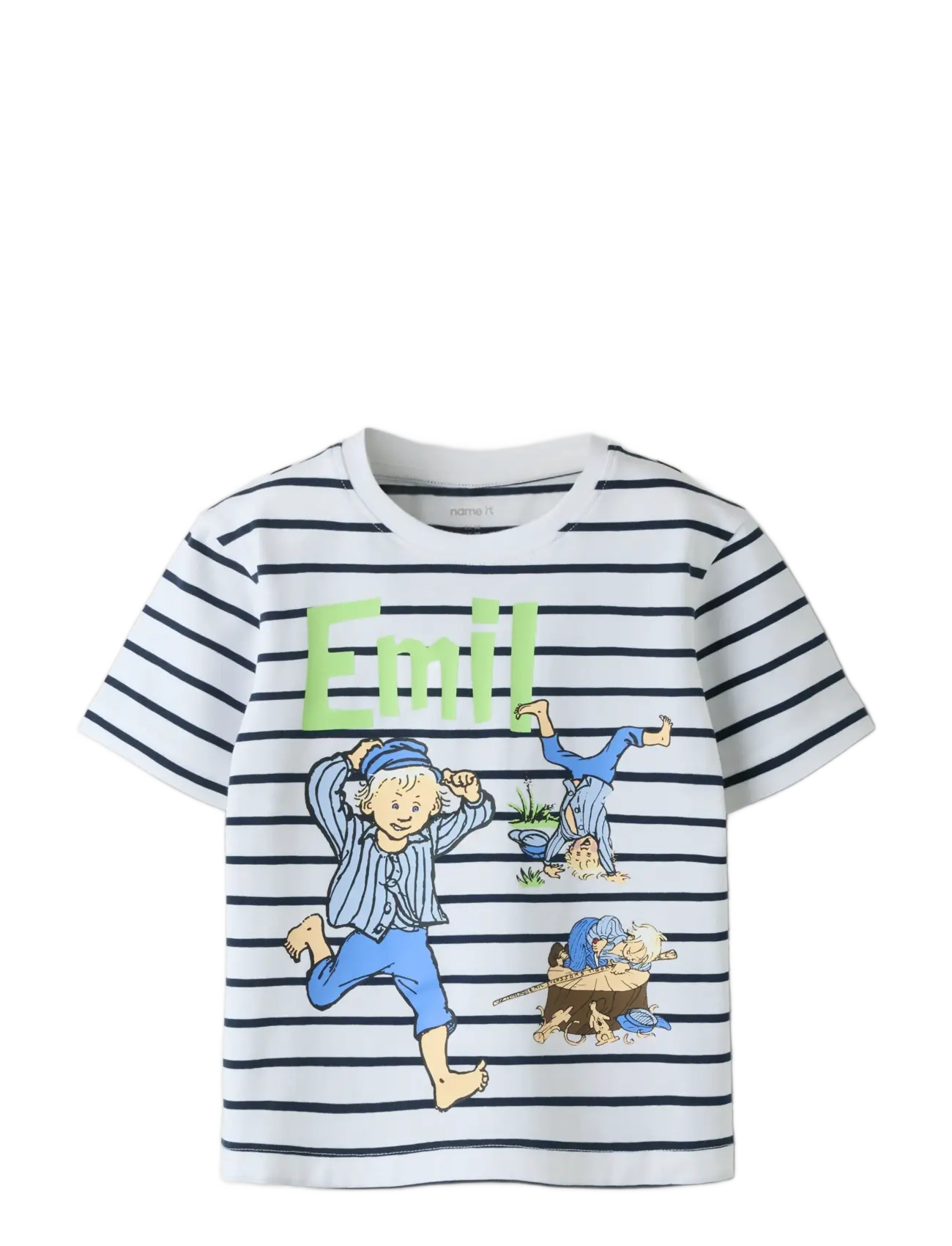 name it - NMMMIALL EMIL SS NREG TOP BOX SKY - korte mouwen - bright white - 2