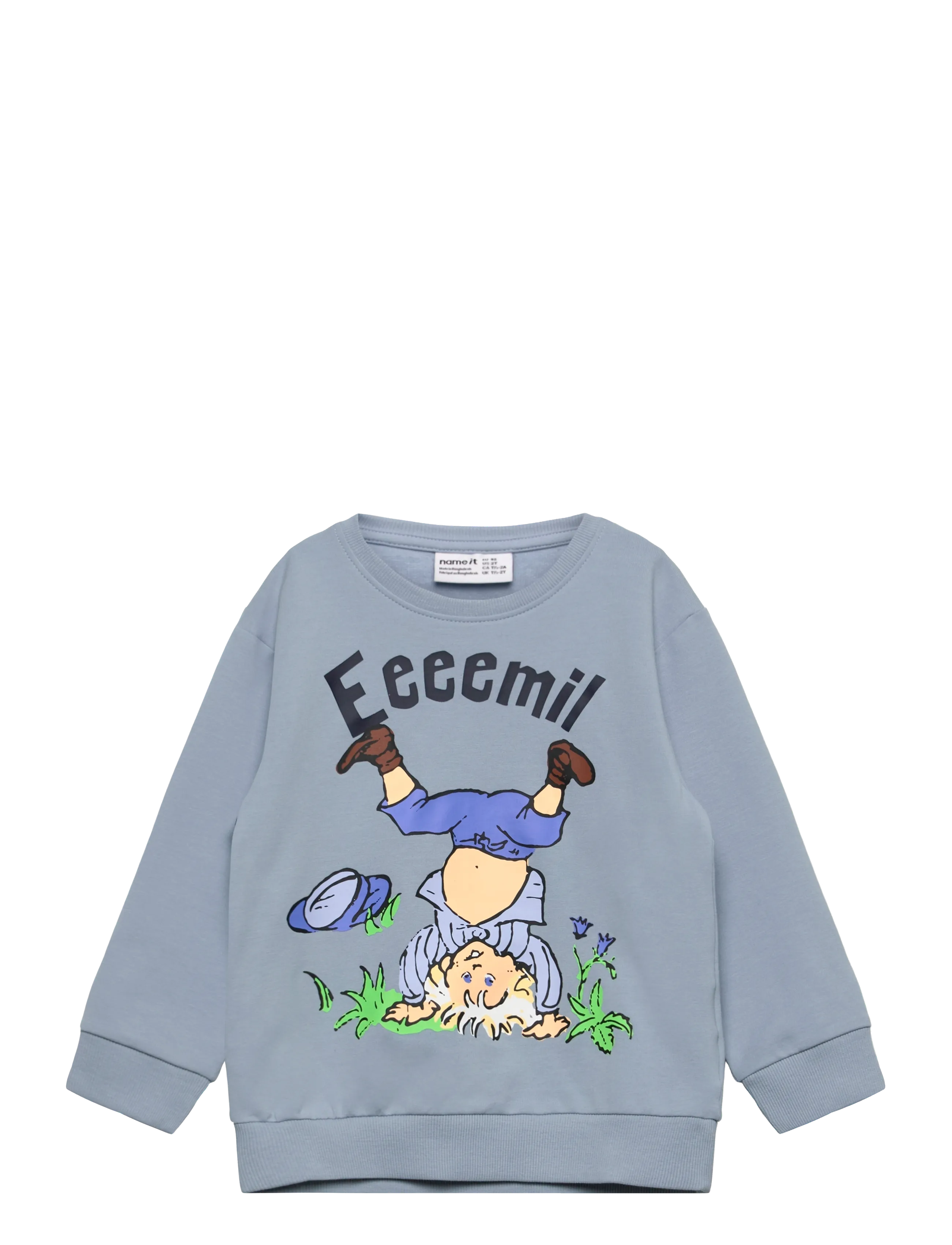 name it NMMMASKA EMIL NREG SWEAT UNB SKY - Klær - BLUE FOG / blue